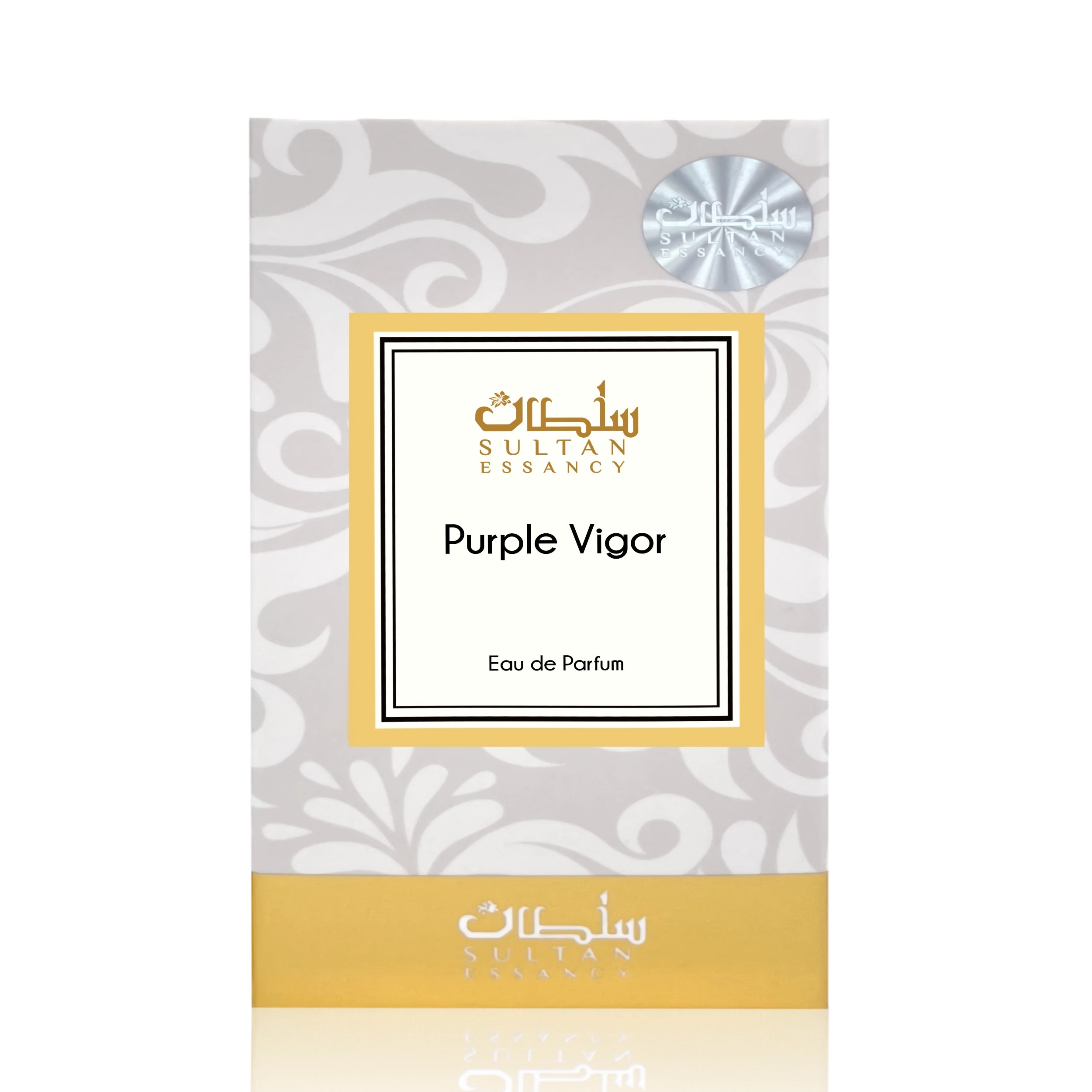Purple Vigor Herren Eau de Parfum von Sultan Essancy in der originalen Produktverpackung
