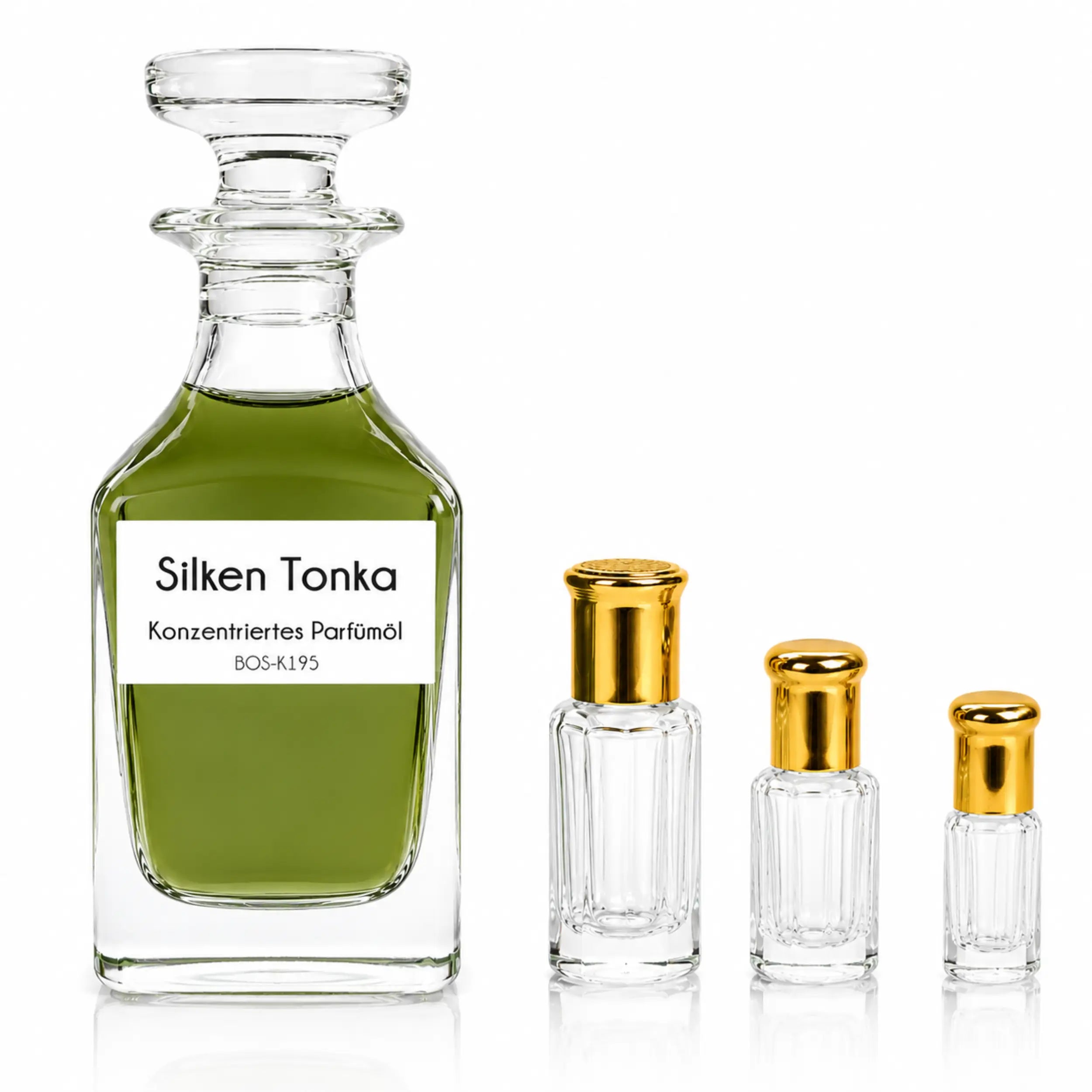 Silken Tonka Parfümöl von Sultan Essancy mit Mandel, pudriger Tonkabohne und Bourbon-Vanille – warmer cremiger Gourmand-Duft