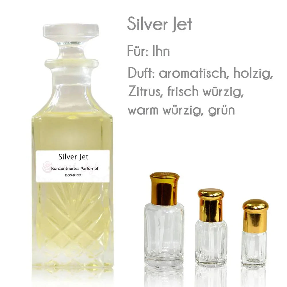 Silver Jet Parfümöl - Parfüm ohne Alkohol Sultan Essancy | Oriental-Style