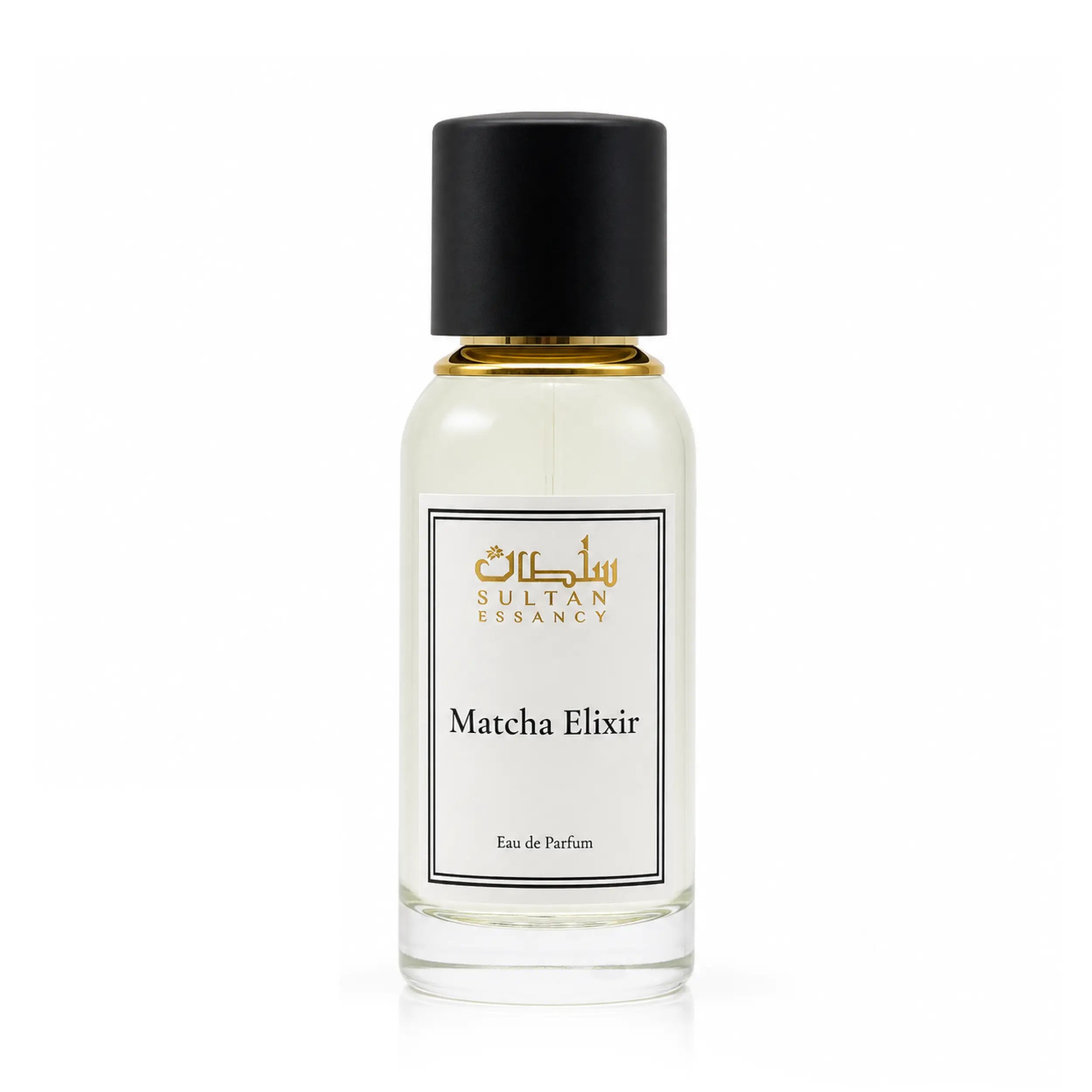Matcha Elixir Parfüm Flakon von Sultan Essancy – grüner Matcha-Tee-Duft für Damen und Herren