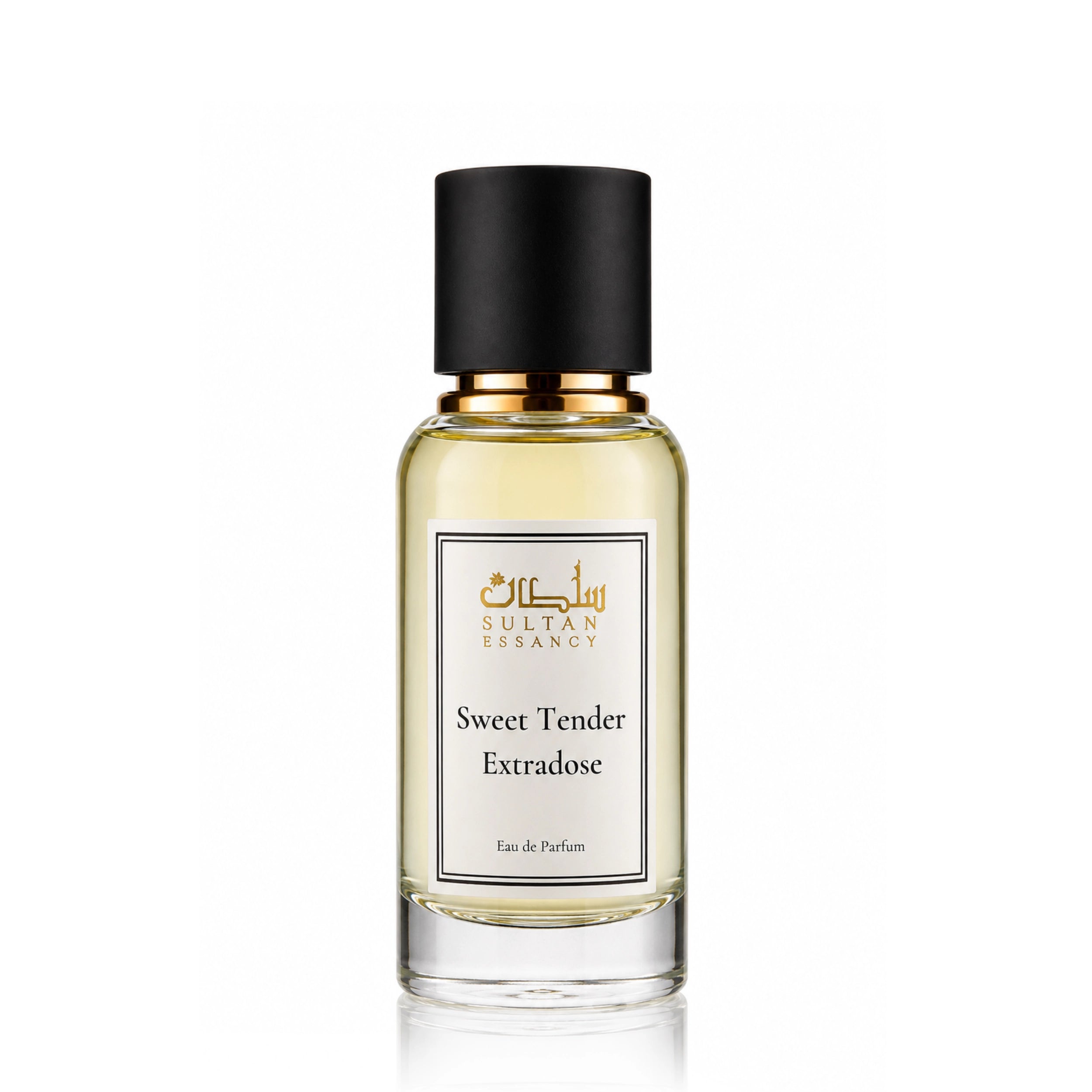 Sweet Tender Extradose Eau de Parfum Flakon von Sultan Essancy, femininer Duftzwilling mit schwarzer Johannisbeere, warmem Rum und cremiger Vanille