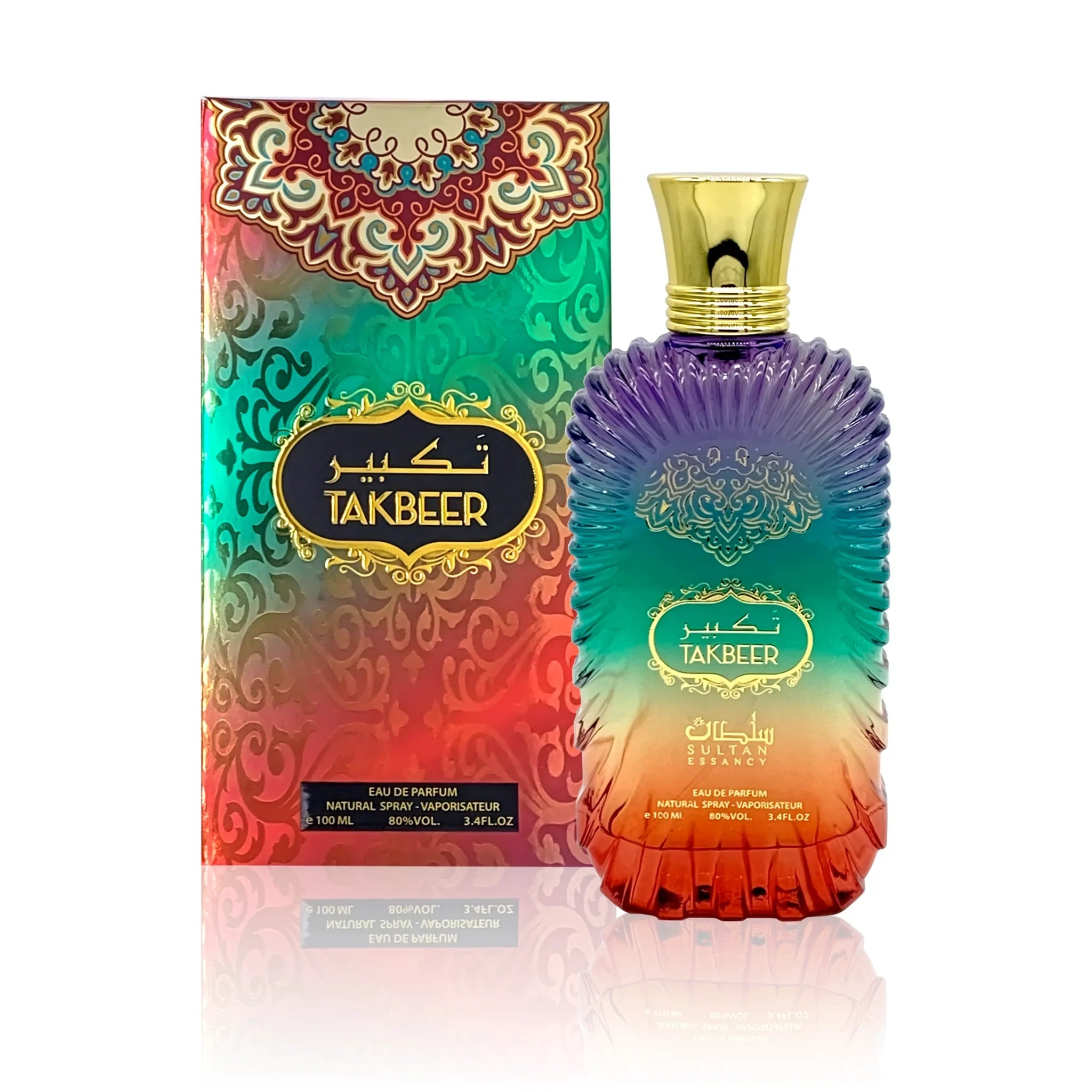 Takbeer Damen Eau de Parfum von Sultan Essancy mit elegantem Parfümflakon und passender Duftverpackung