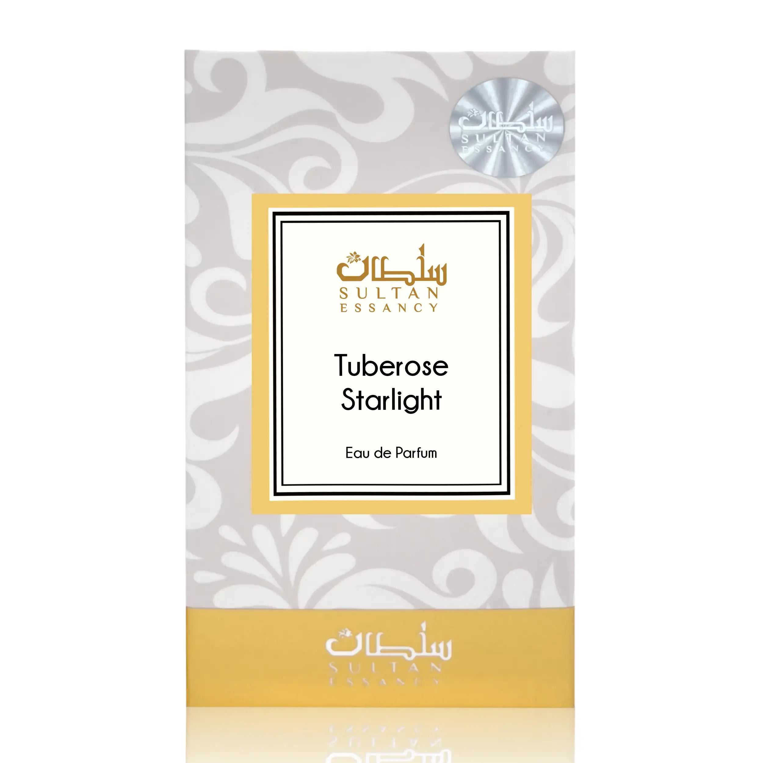 Verpackung von Tuberose Starlight by Sultan Essancy – Unisex Duftzwilling mit Tuberose, Zimt und Vanille