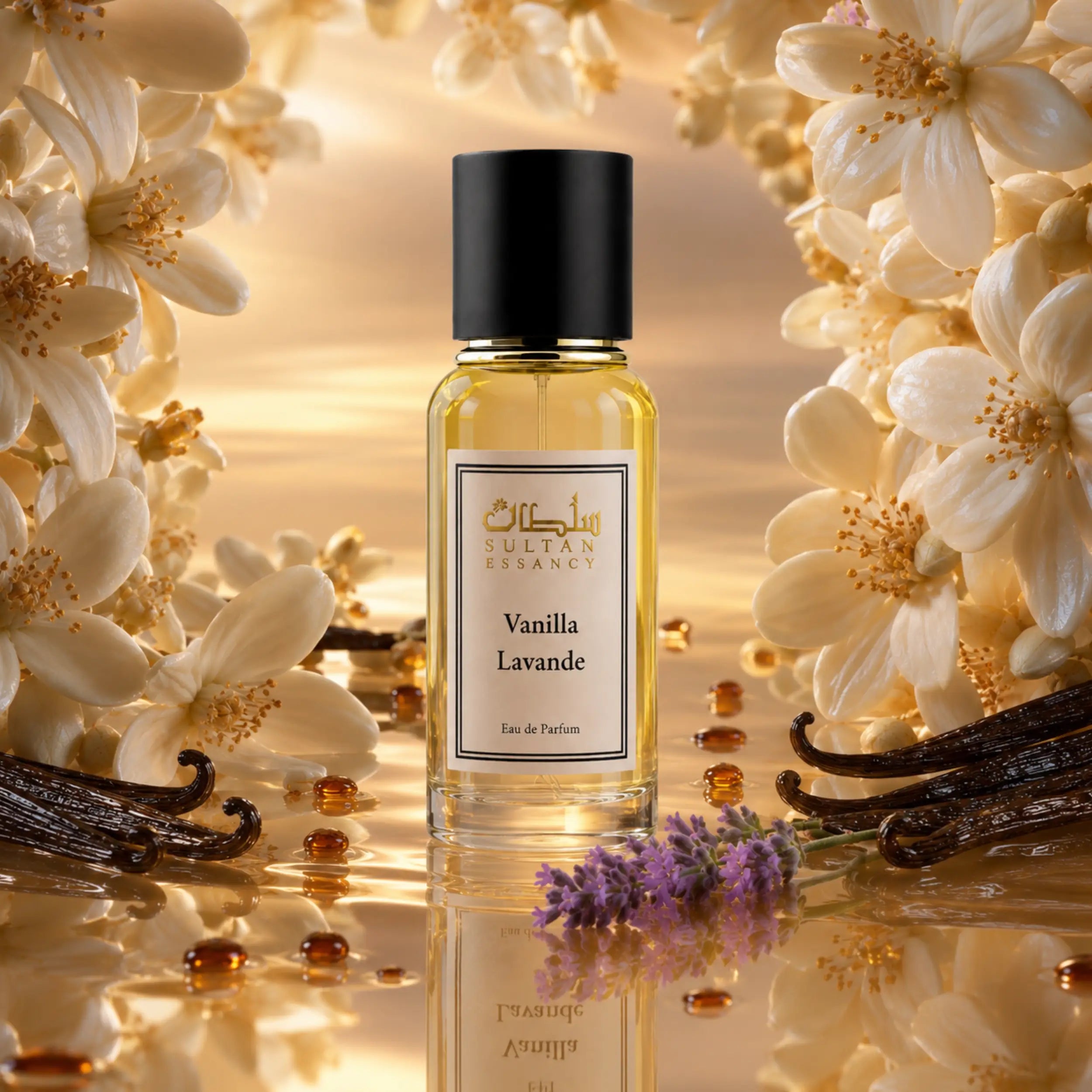 Vanilla Lavande von Sultan Essancy Eau de Parfum für Damen, Vanille-Lavendel-Duftzwilling mit Bourbon-Vanille, Orangenblüte, Vanillekaviar, Rum und Lavendel