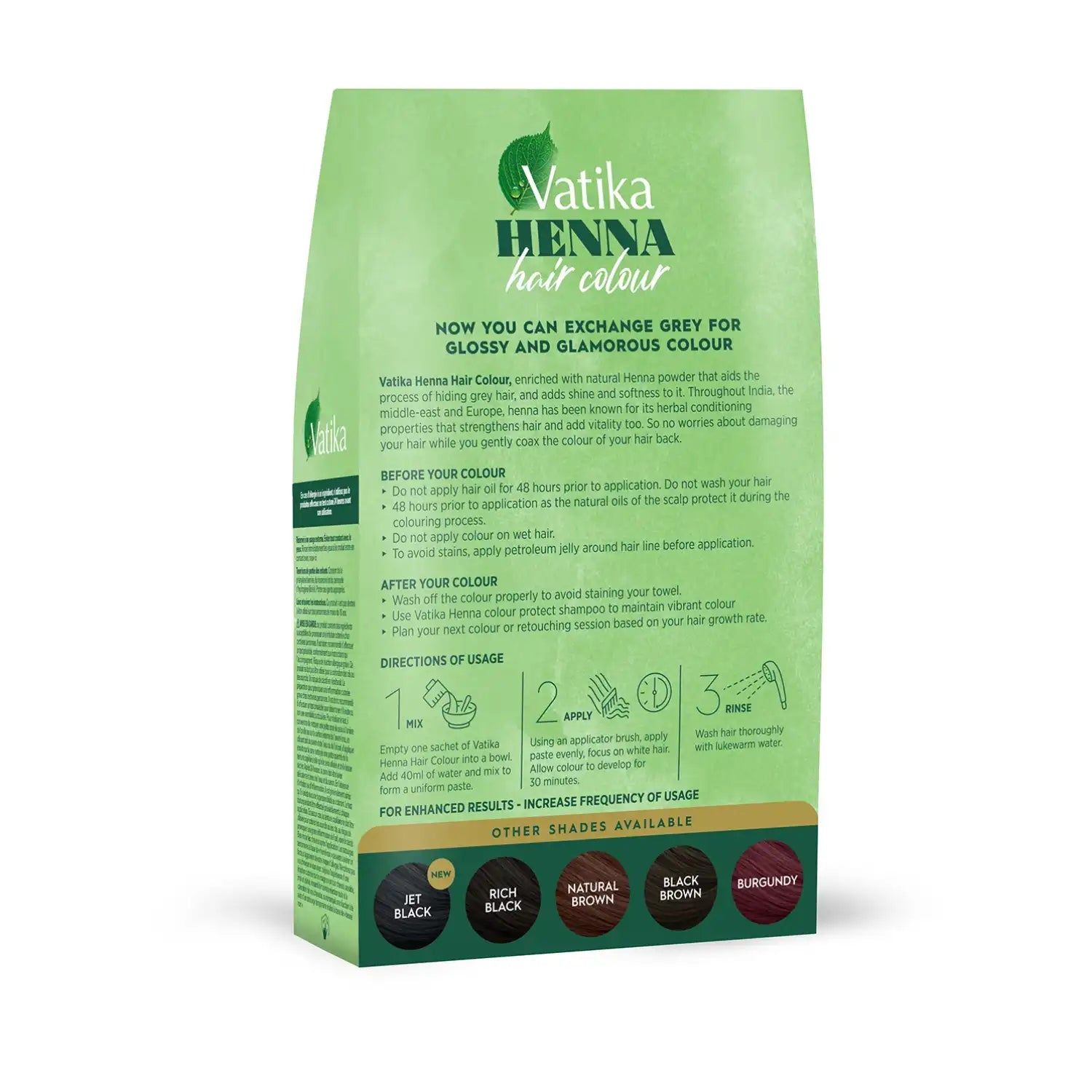 Vatika Henna Haarfarbe Dunkelbraun 60g Vatika | Oriental-Style