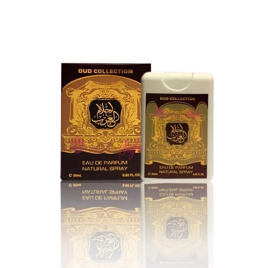 oud collection ahlam al arab pocket spray ard al zaafaran log