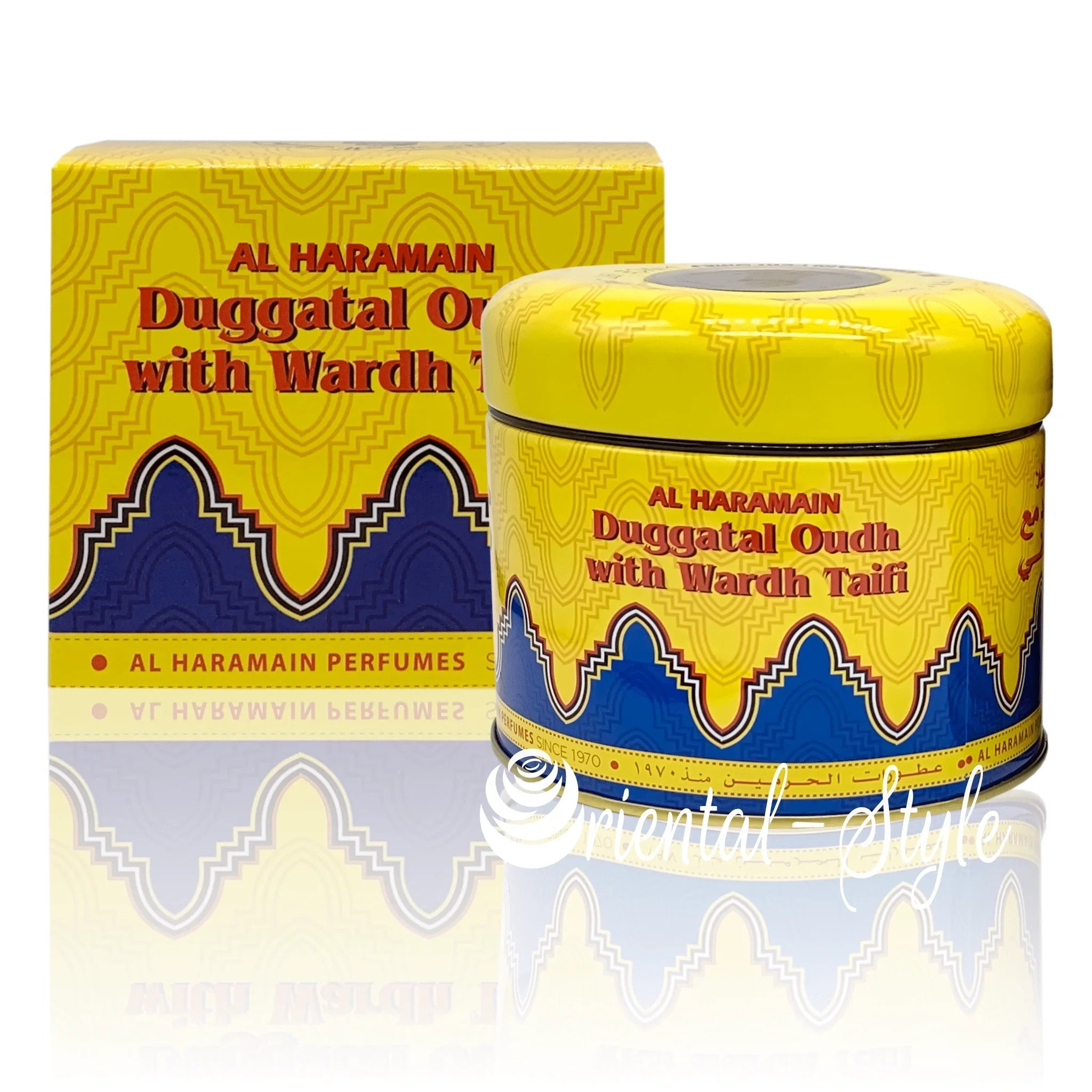 Bakhoor Duggatal Oudh With Wardh Taifi Räucherwerk (50g) – Duft von Al Haramain | oriental - style.de