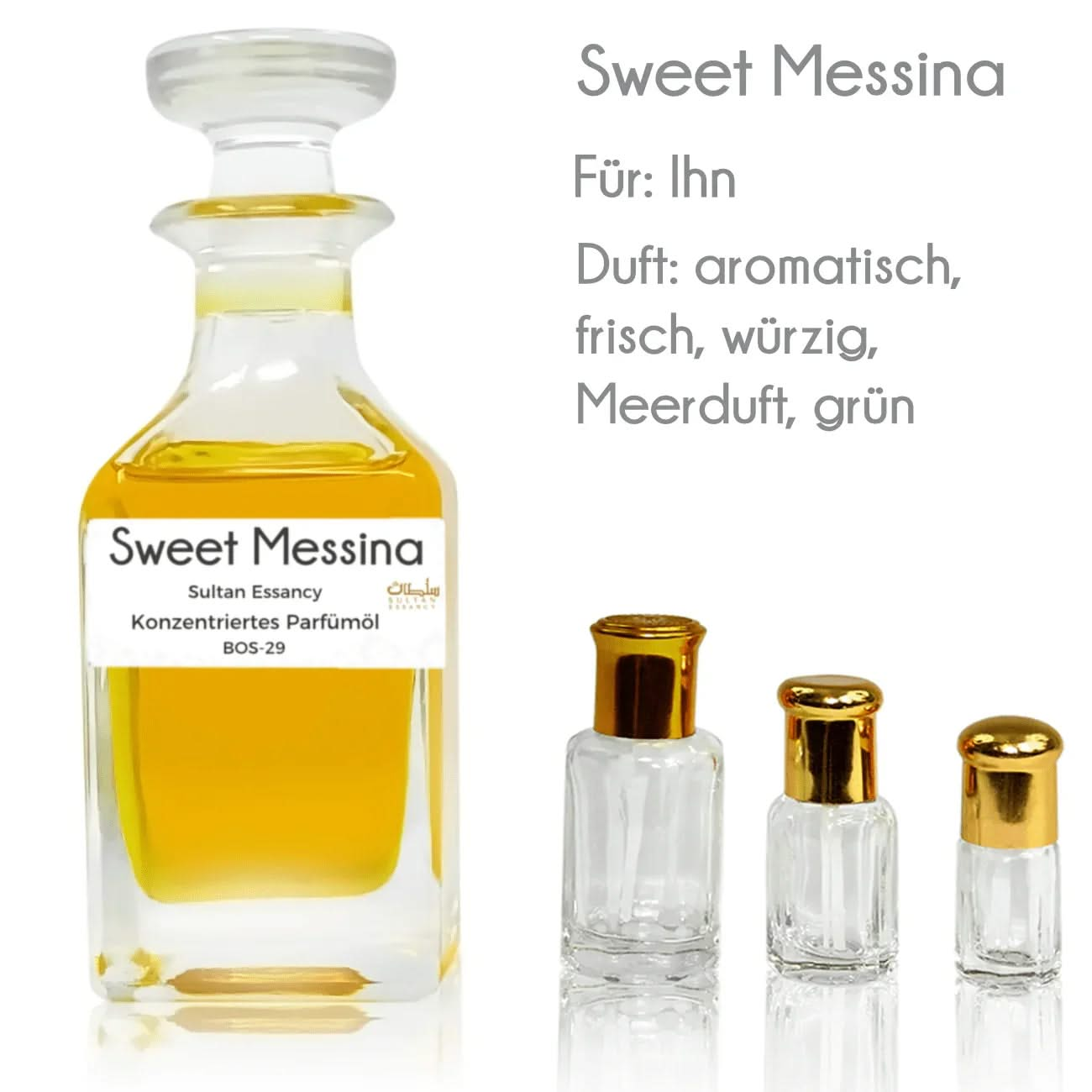 Parfümöl Sweet Messina von Sultan Essancy - Parfüm ohne Alkohol – Duft von Oriental - Style | oriental - style.de