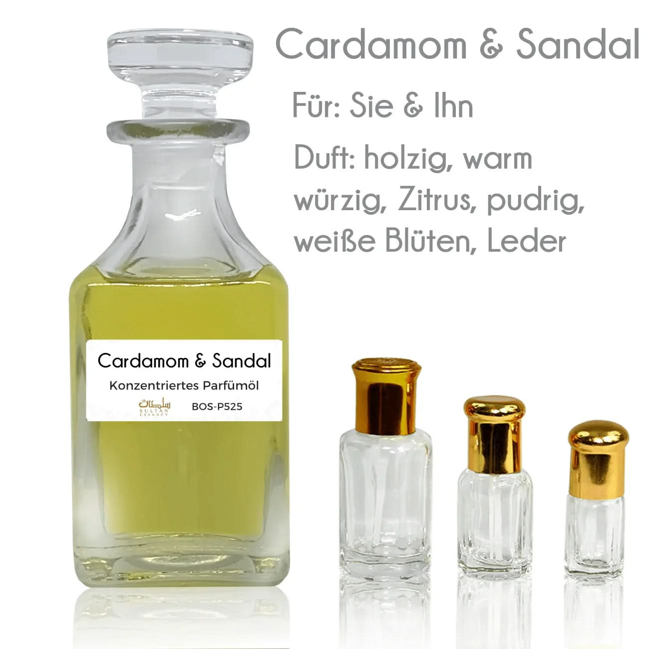 Parfümöl Cardamom & Sandal - Parfüm ohne Alkohol – Duft von Sultan Essancy | oriental - style.de