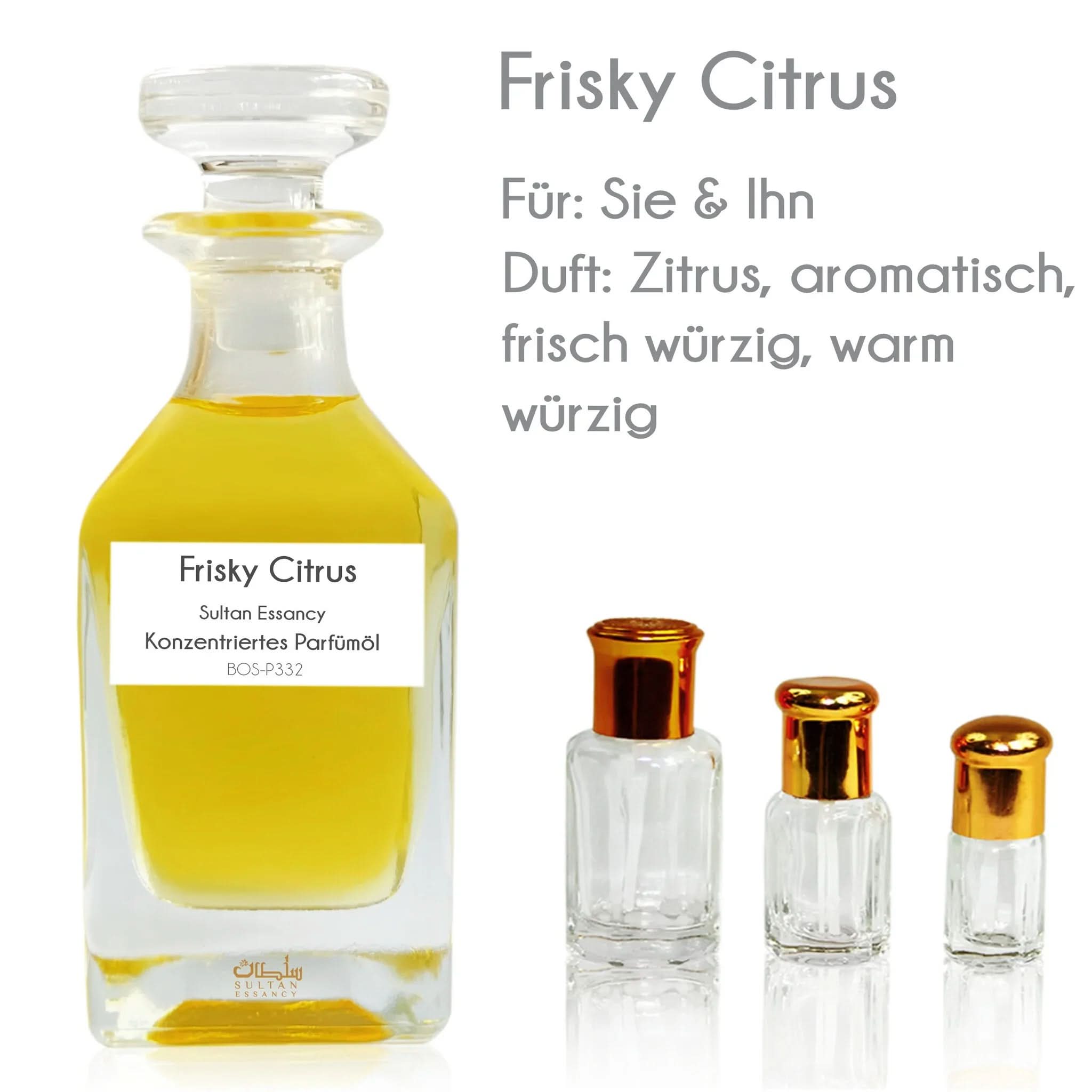 Parfümöl Frisky Citrus - Parfüm ohne Alkohol – Duft von Sultan Essancy | oriental - style.de