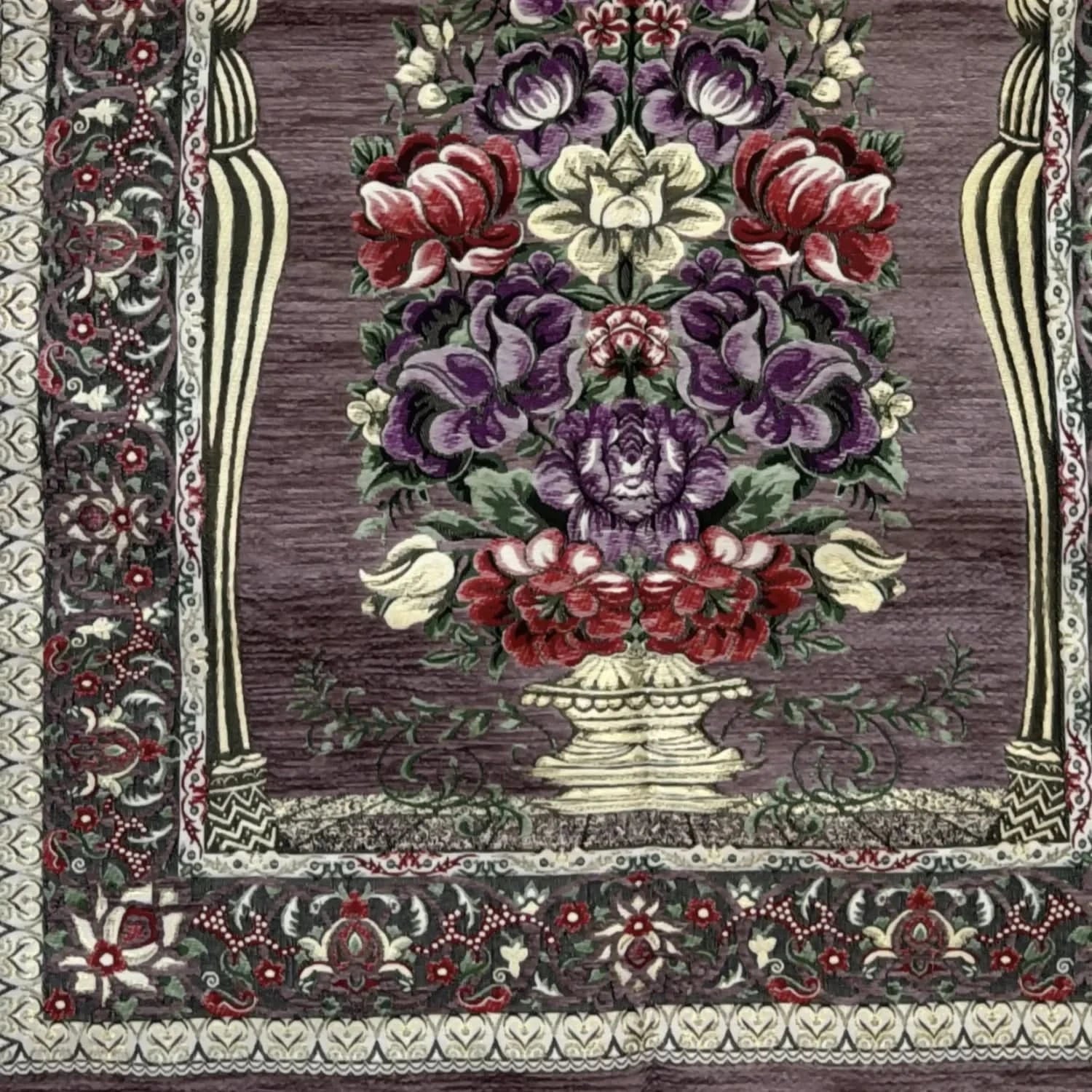 Gebetsteppich Luxus Seccade – Pflaume – Duft von Oriental - Style | oriental - style.de