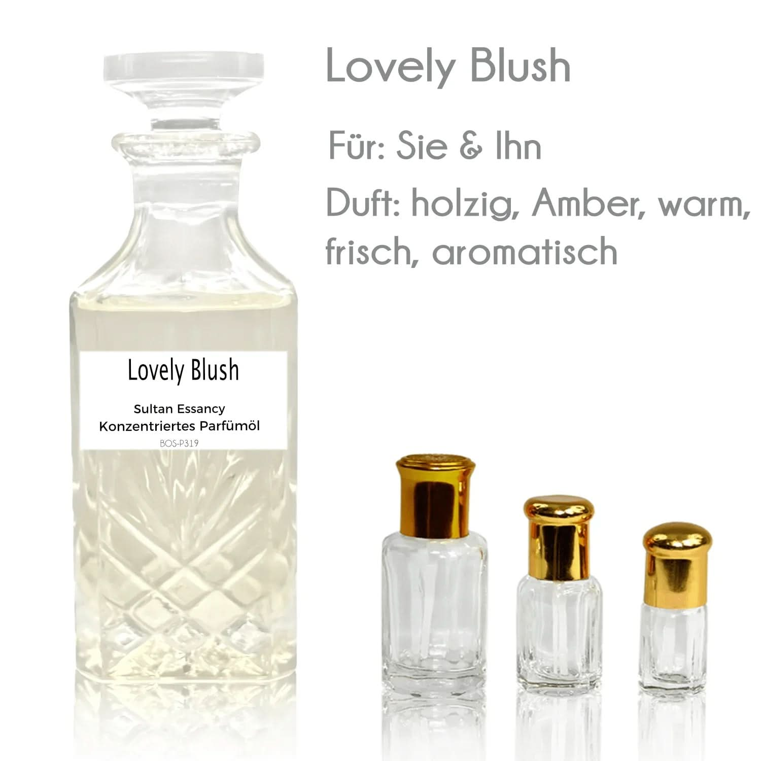Parfümöl Lovely Blush - Attar Parfüm ohne Alkohol – Duft von Sultan Essancy | oriental - style.de