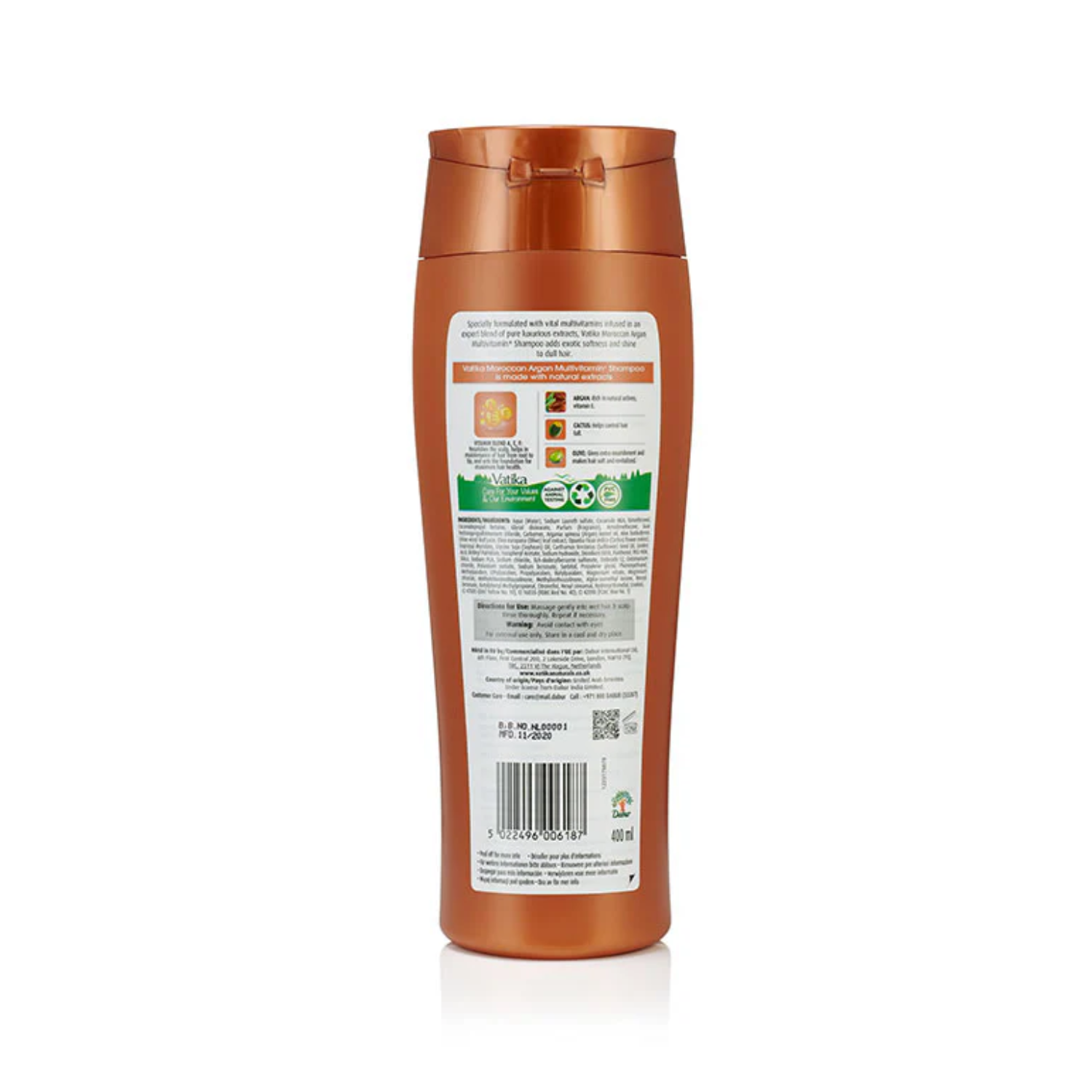 Vatika Moroccan Argan Multivitamin Shampoo für weiche, glänzende Haare (400ml) Vatika | Oriental-Style