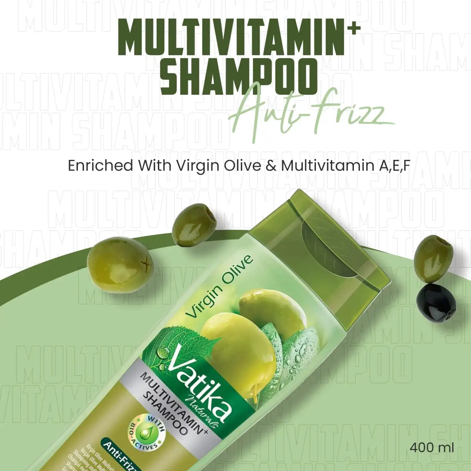 Vatika Naturals Multivitamin Olive Shampoo (400 ml) Vatika | Oriental-Style