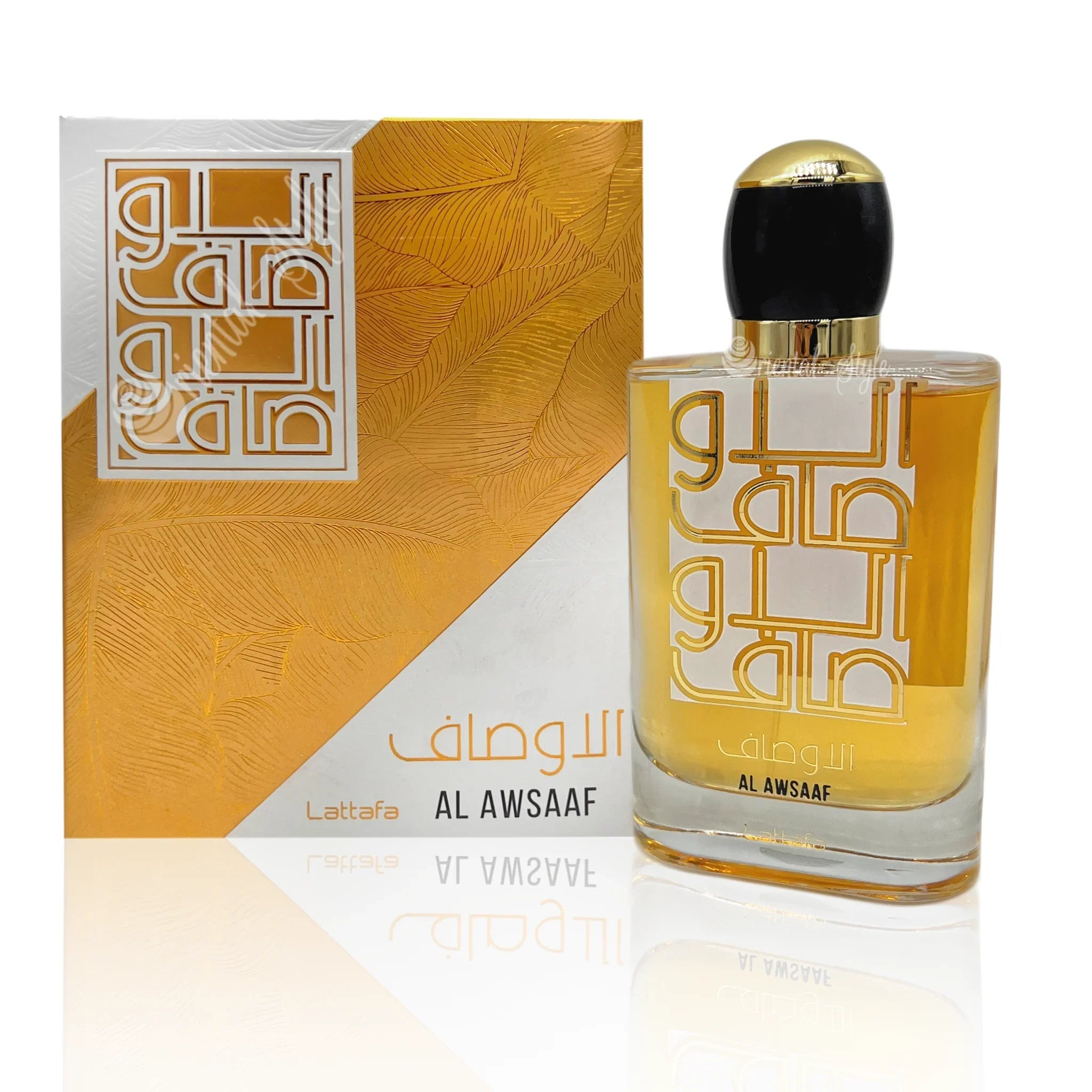 Al Awsaaf Lattafa Eau de Parfum Flakon und Verpackung 100ml
