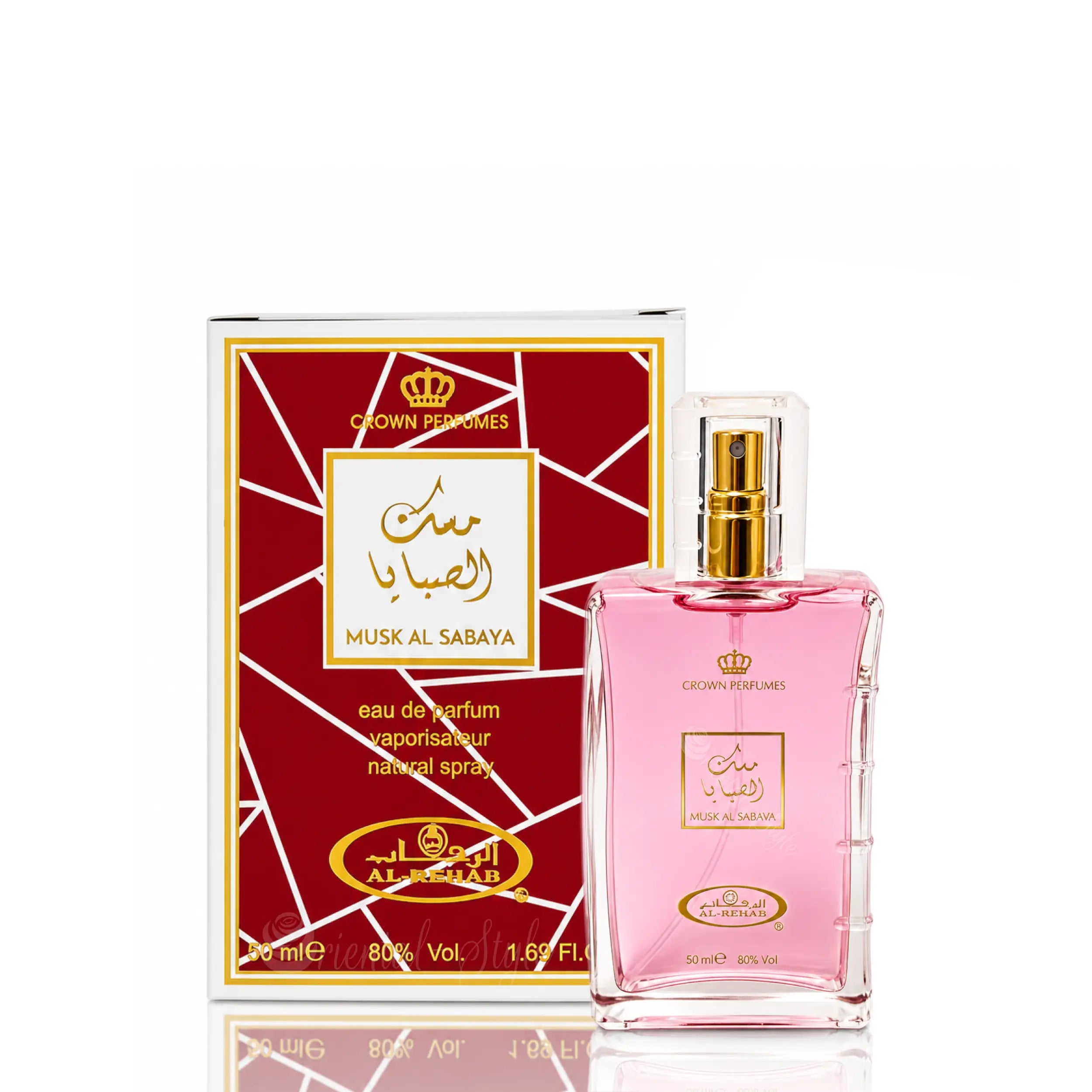 Al Rehab Musk Al Sabaya Eau de Parfum 50ml mit Pfirsich, Litschi, Jasmin, Vanille, Amber und Moschus – Oriental-Style