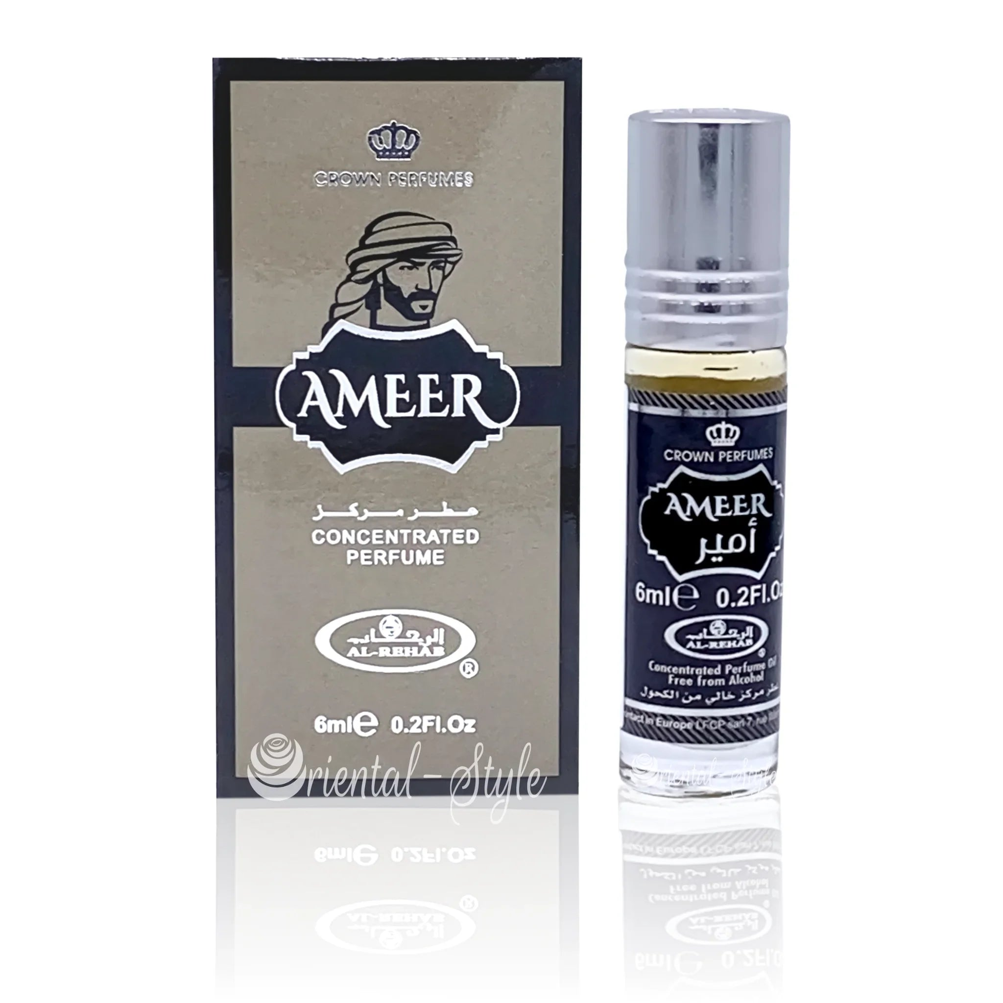 Ameer Parfümöl von Al Rehab mit Oudh und Sandelholz