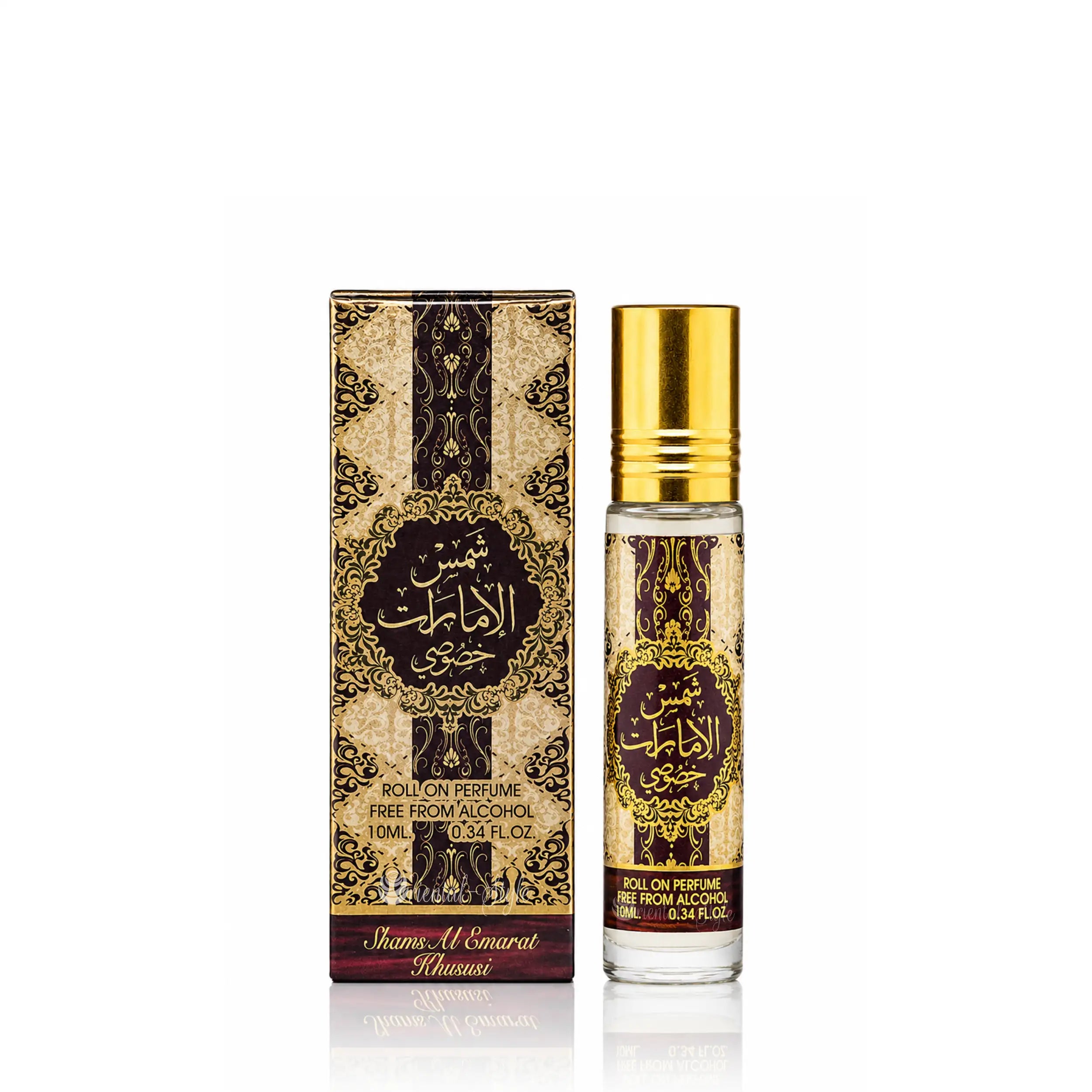 Shams Al Emarat Khususi Parfümöl 10ml Roll-On von Ard Al Zaafaran mit Vanille, Apfel & Oud – Oriental-Style