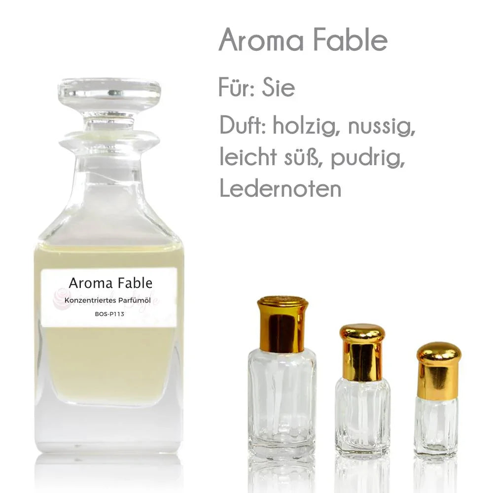 Aroma Fable perfume oil with hazelnut, mandarin and orris root