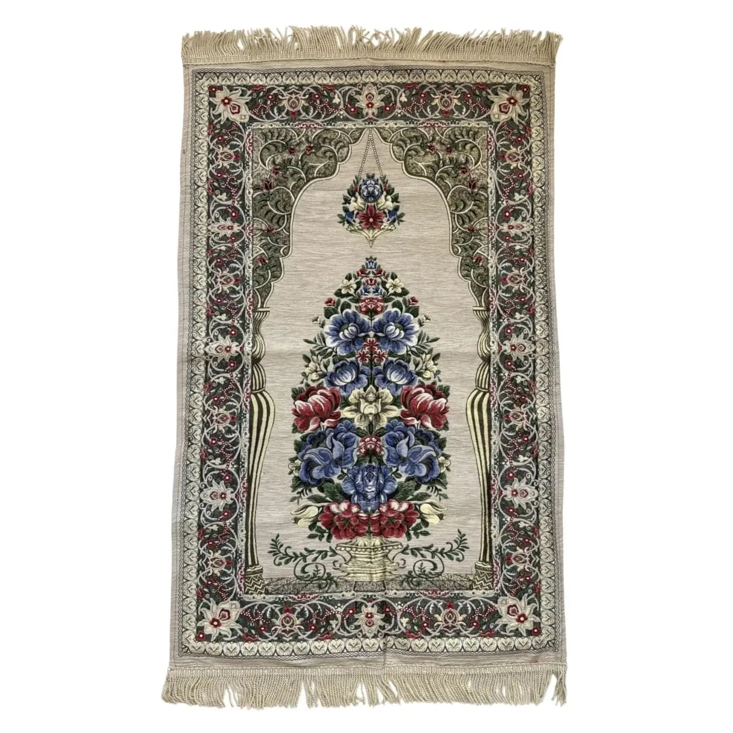 Gebetsteppich Luxus Seccade – Champagnerbeige – Duft von Oriental - Style | oriental - style.de