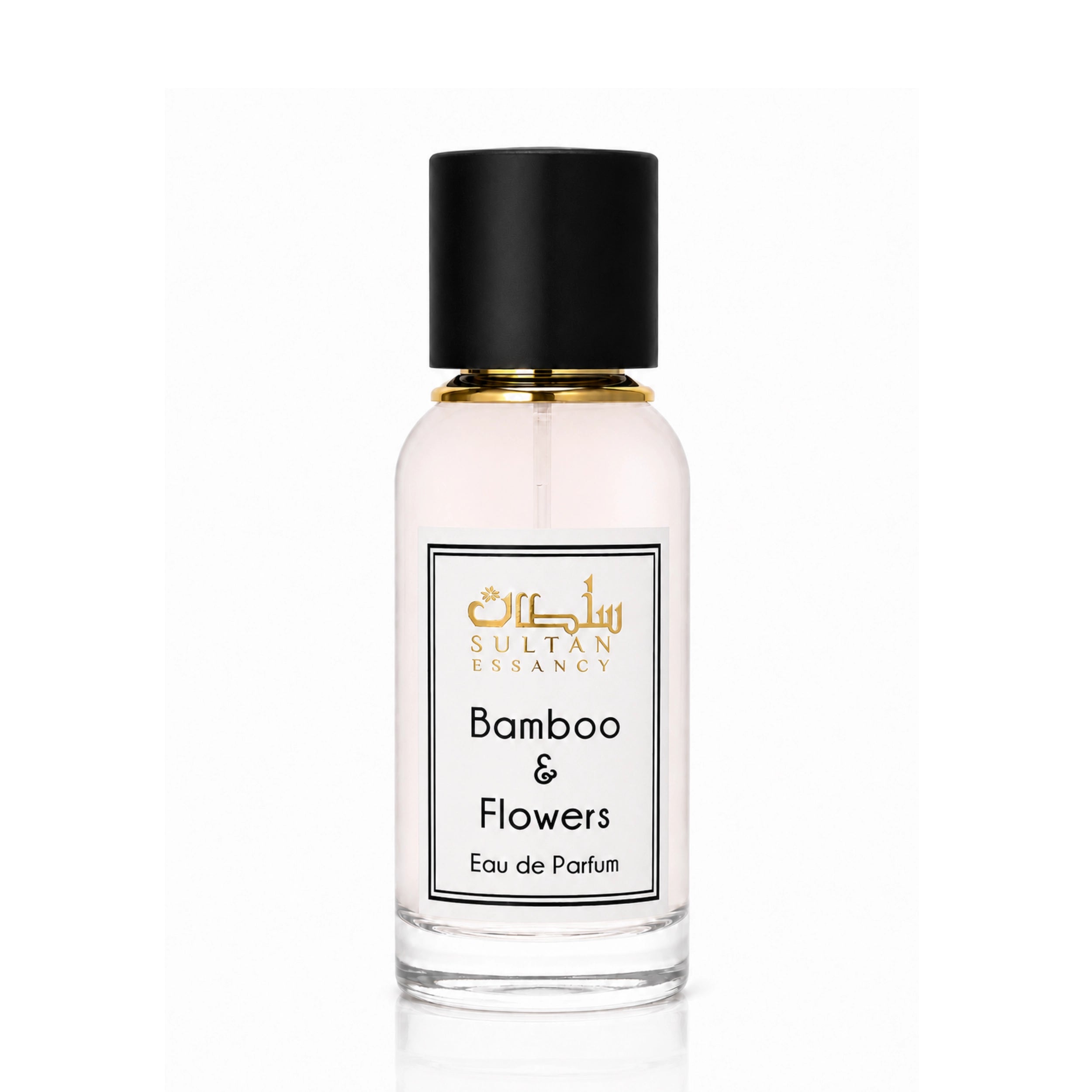 Transparenter Bamboo & Flowers Eau de Parfum Flakon für Damen