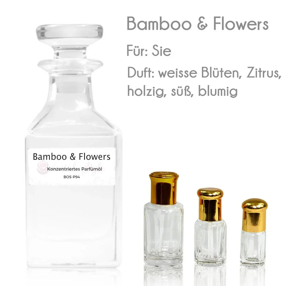Bamboo & Flowers perfume oil with bergamot, ylang-ylang and vanilla