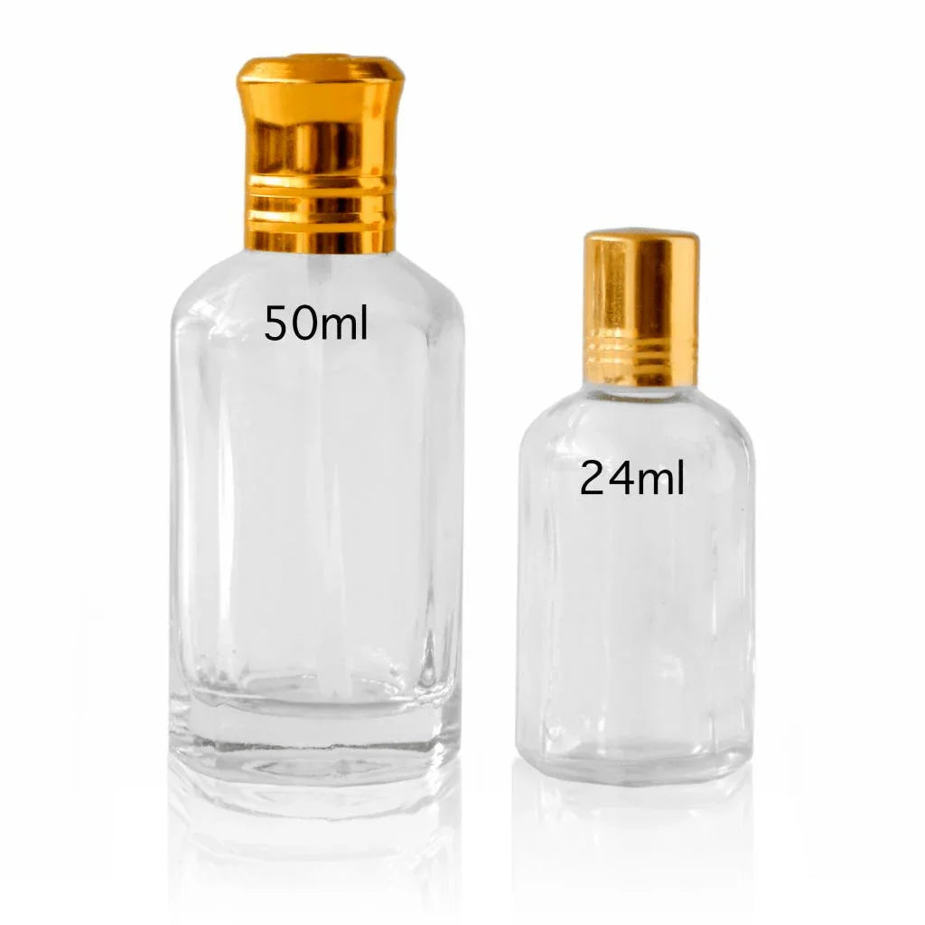Abfüllflakons für Black Heaven Parfümöl in 24 und 50 ml