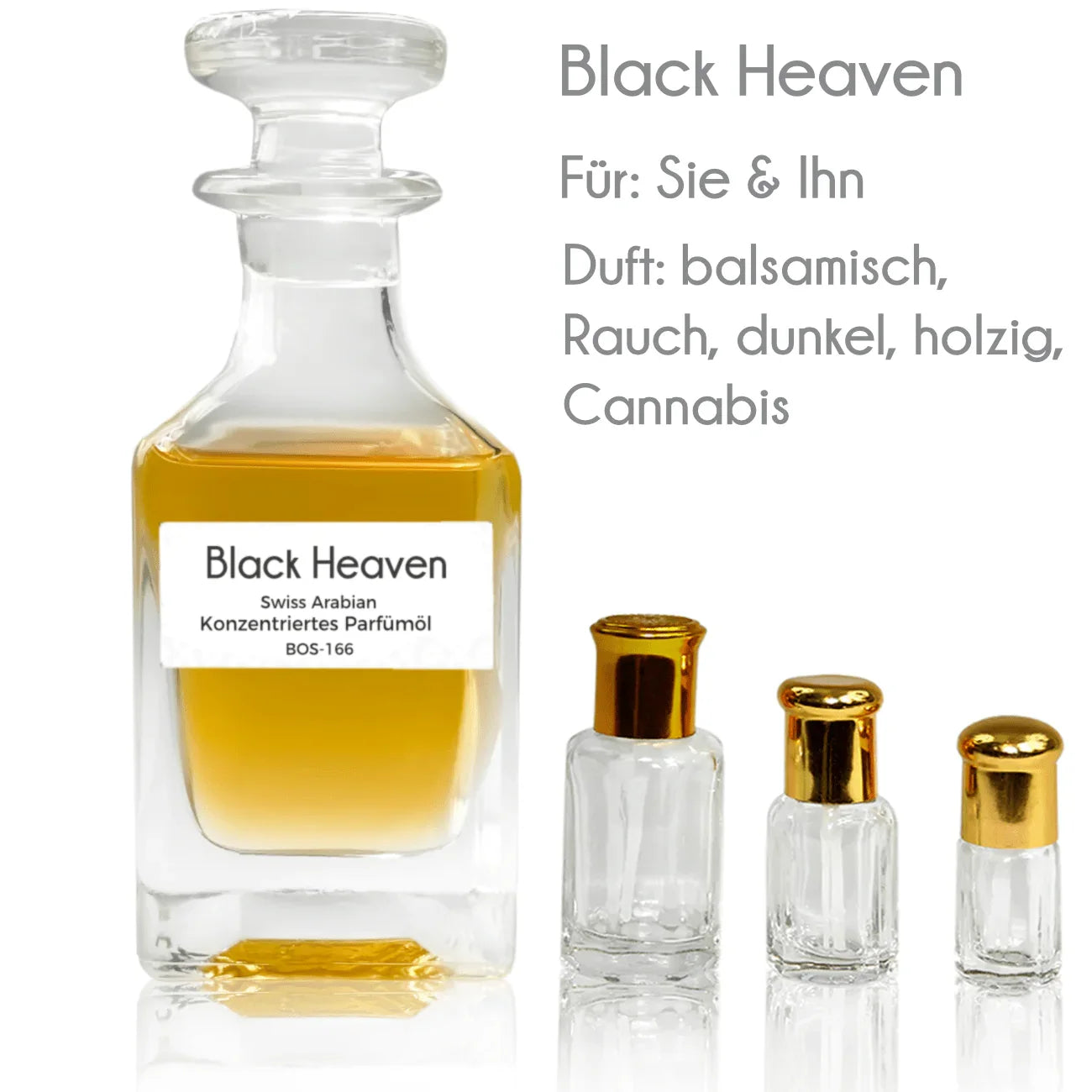 Black Heaven Parfümöl mit Duftprofil und mehreren Abfüllgrößen