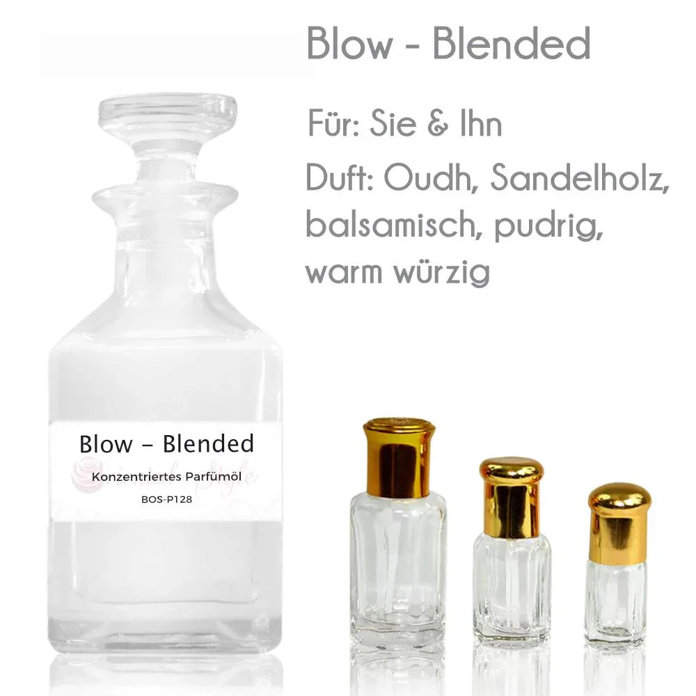Blow Blended Parfümöl mit Oudh-Duftprofil und drei Abfüllgrößen