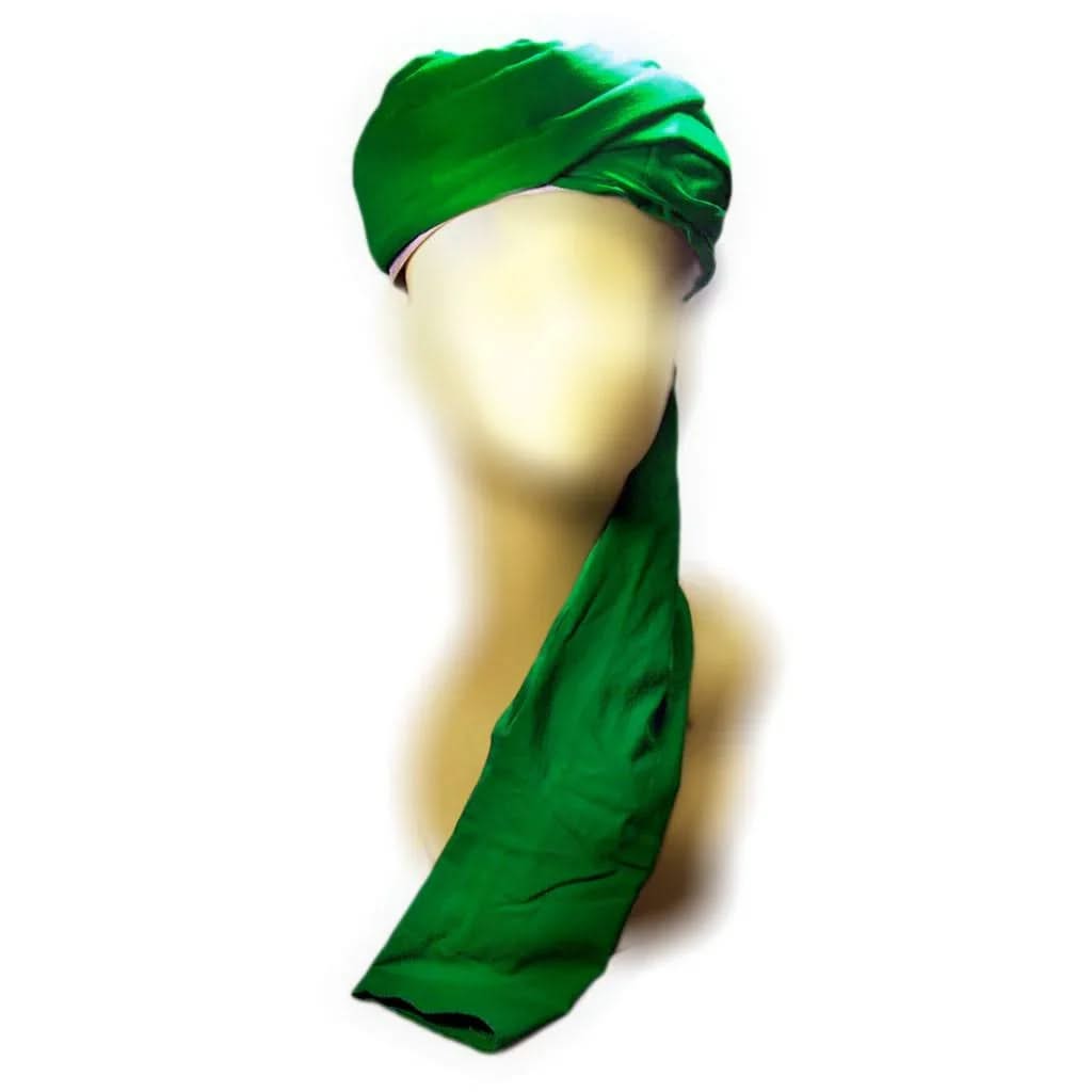 Turbane turbantuch Imama Baumwolle reine gruen TBbgreen