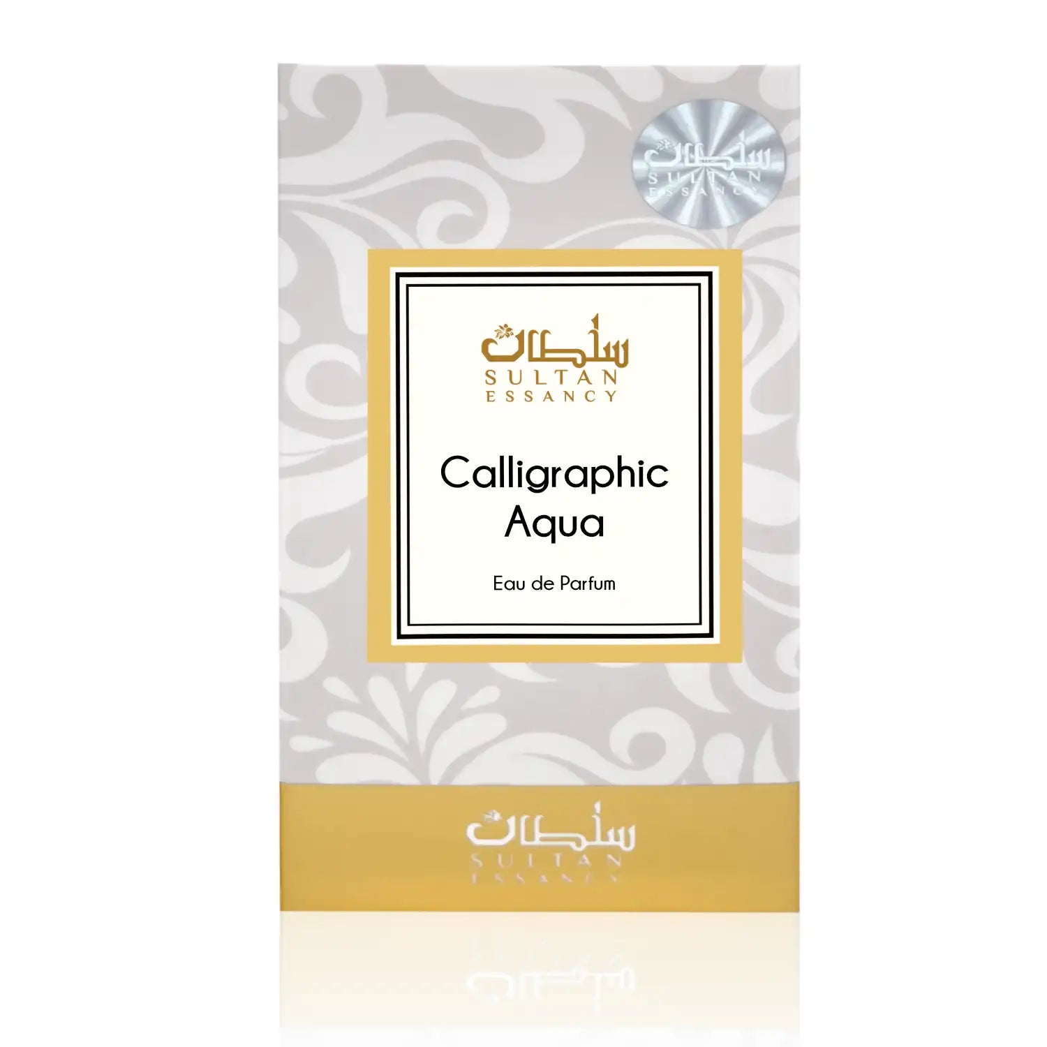 Calligraphic Aqua Eau de Parfum packaging on a white background