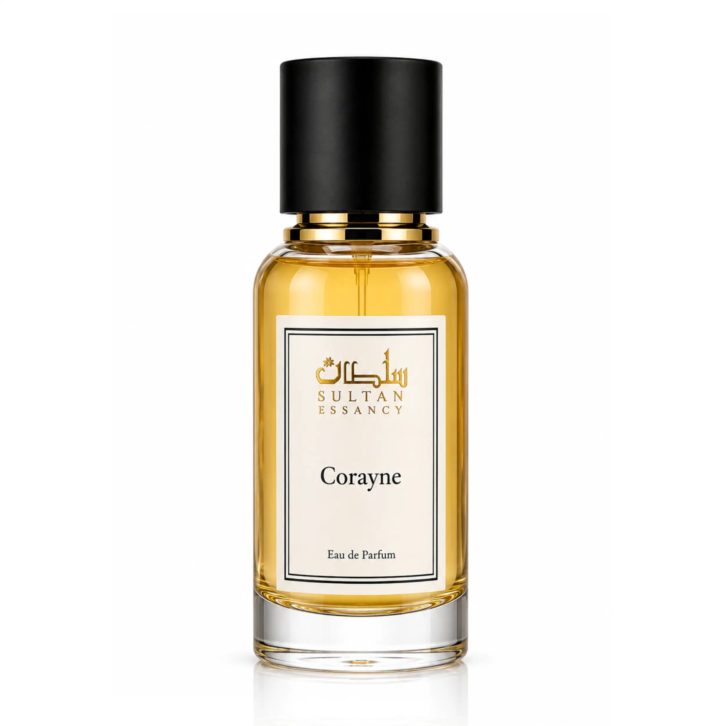 Corayne Eau de Parfum Flakon von Sultan Essancy, unisex Duftzwilling mit dunkler Kirsche, Cognac, Tabak, Vanille, Tonka und warmer würziger Tiefe