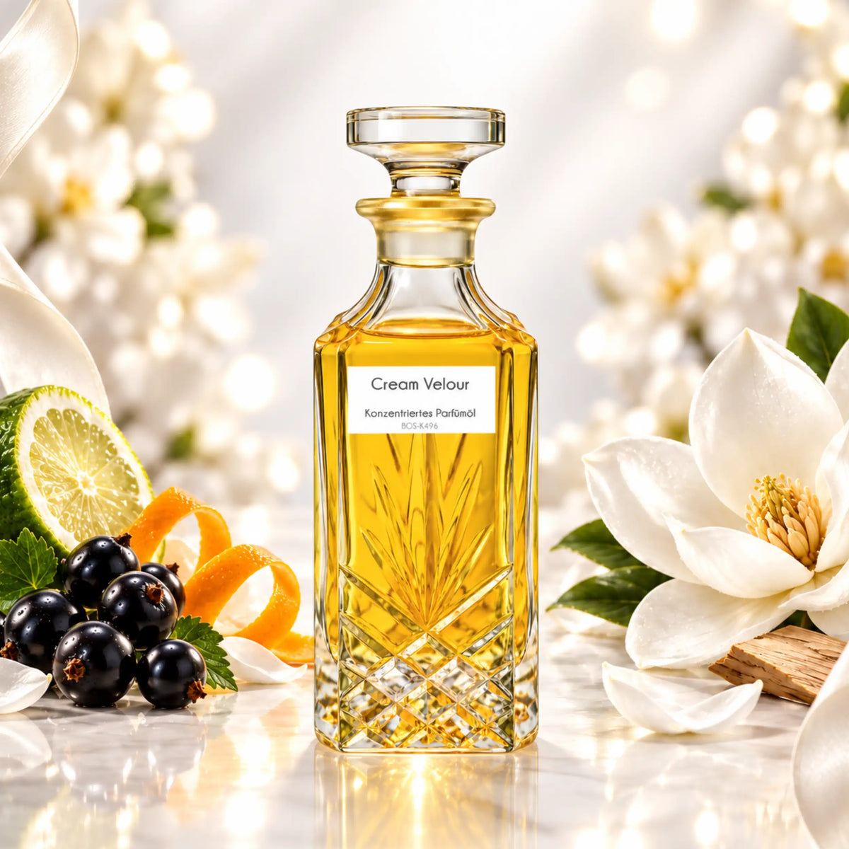 Cream Velour Sultan Essancy Parfümöl mit weißem Moschus, Zitrusfrüchten, Magnolie und Sandelholz