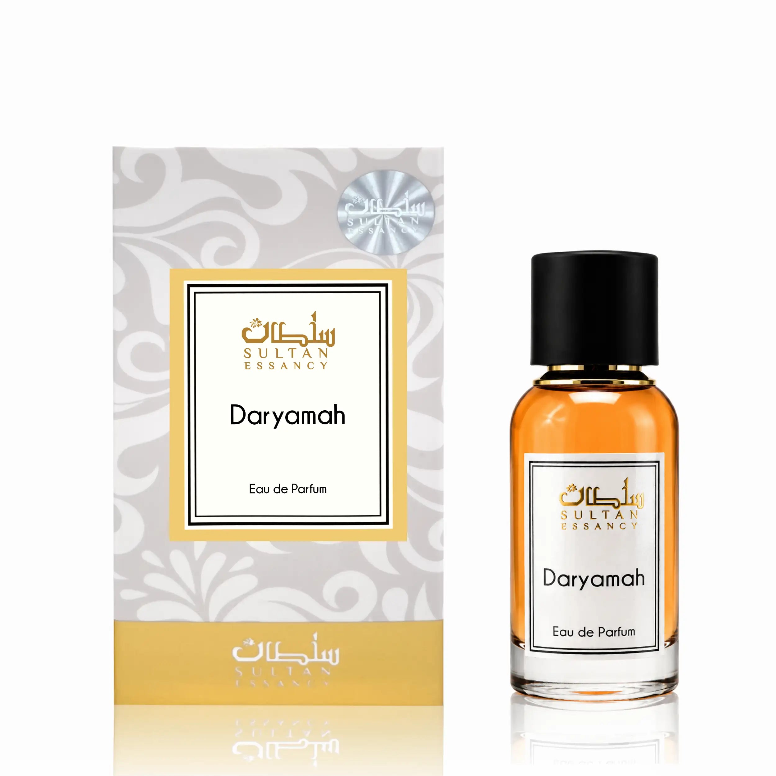 Daryamah Herren Eau de Parfum von Sultan Essancy mit Verpackung und Flakon – aromatisch-pudrige Duftalternative mit Iris, Lavendel und Wildleder