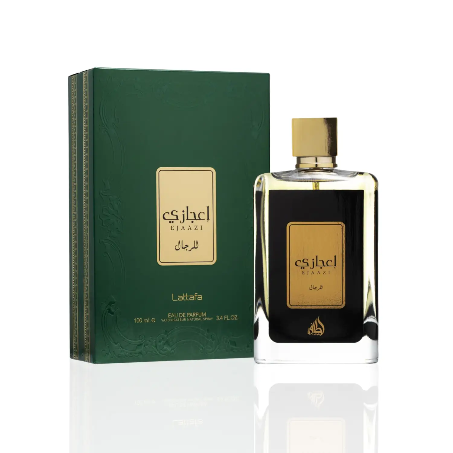 Ejaazi Lattafa Eau de Parfum Herren Flakon und Verpackung 100ml