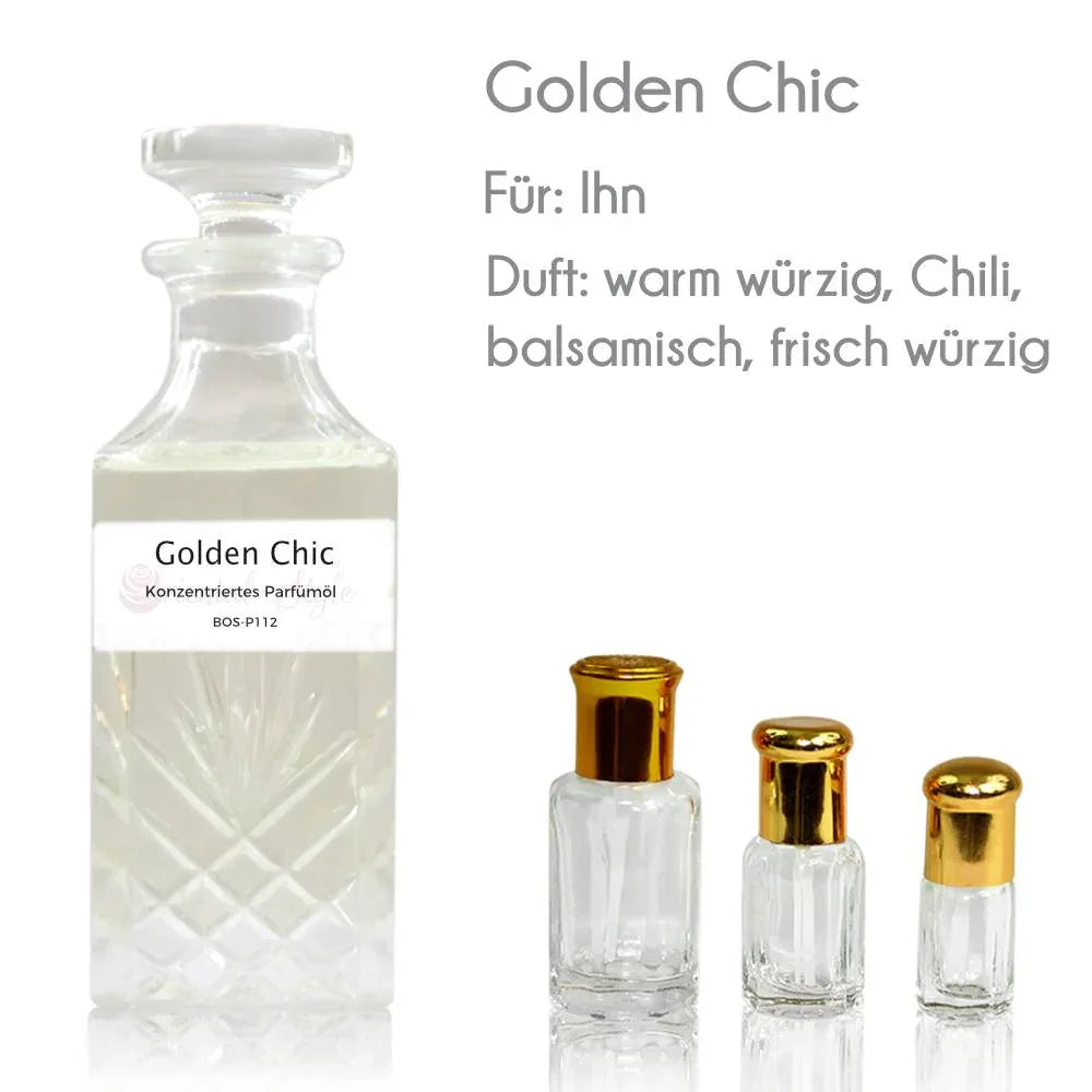 Golden Chic Parfümöl - Parfüm ohne Alkohol Sultan Essancy | Oriental-Style