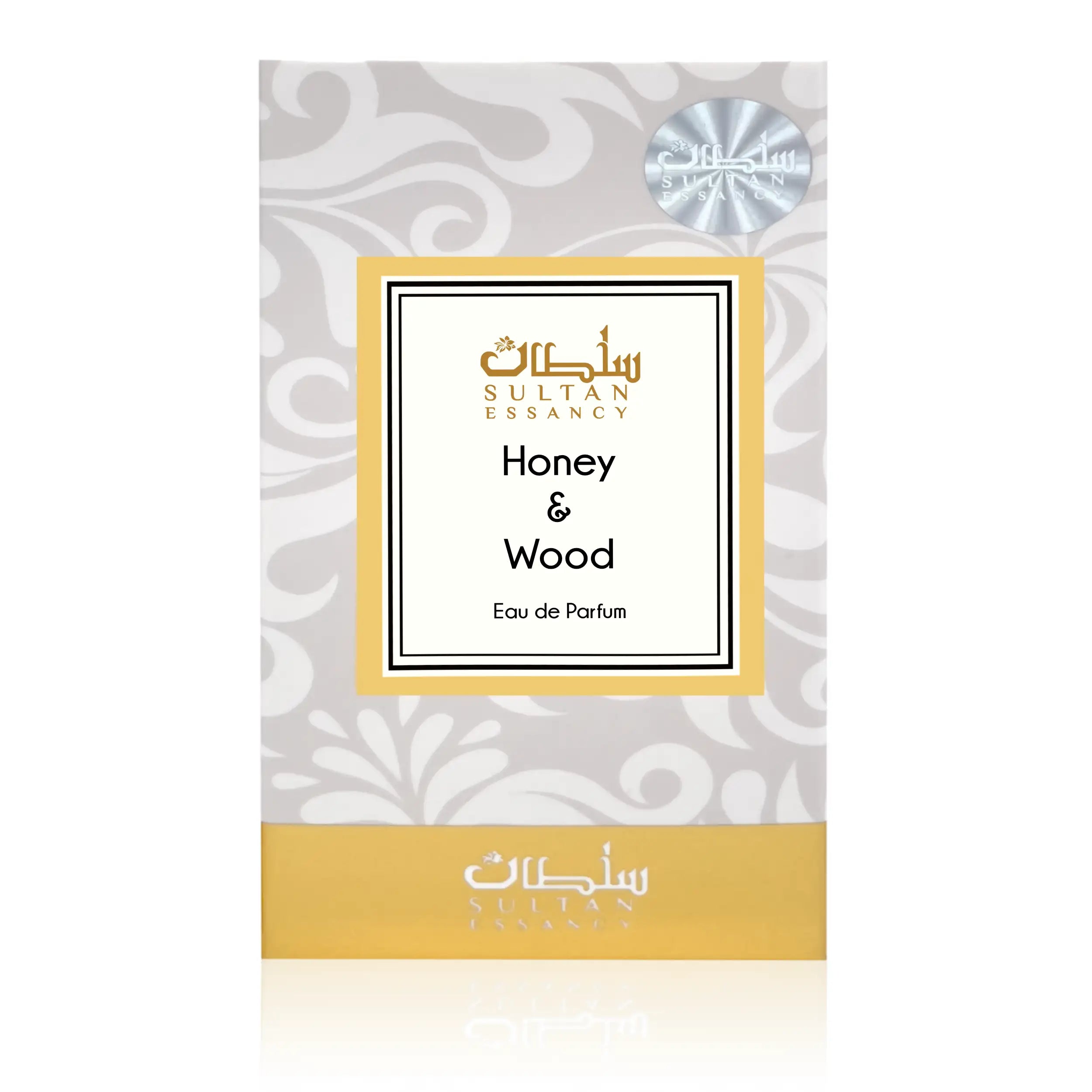Honey & Wood Sultan Essancy Eau de Parfum Verpackung mit Honig-Design