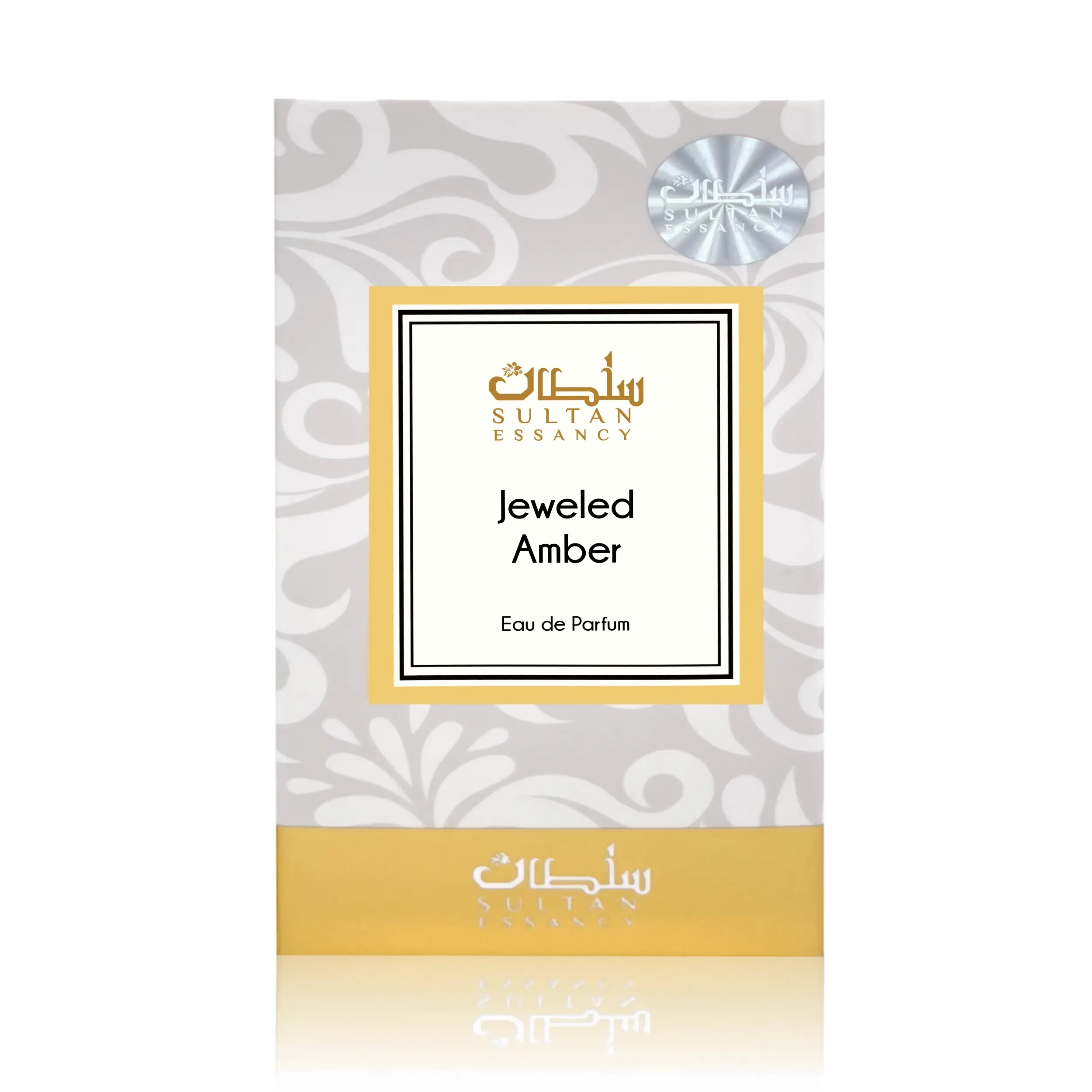 Jeweled Amber von Sultan Essancy Verpackung Eau de Parfum, orientalischer Damen Duft mit warmen Gewürzen, Chai Noten, Sandelholz und Amber