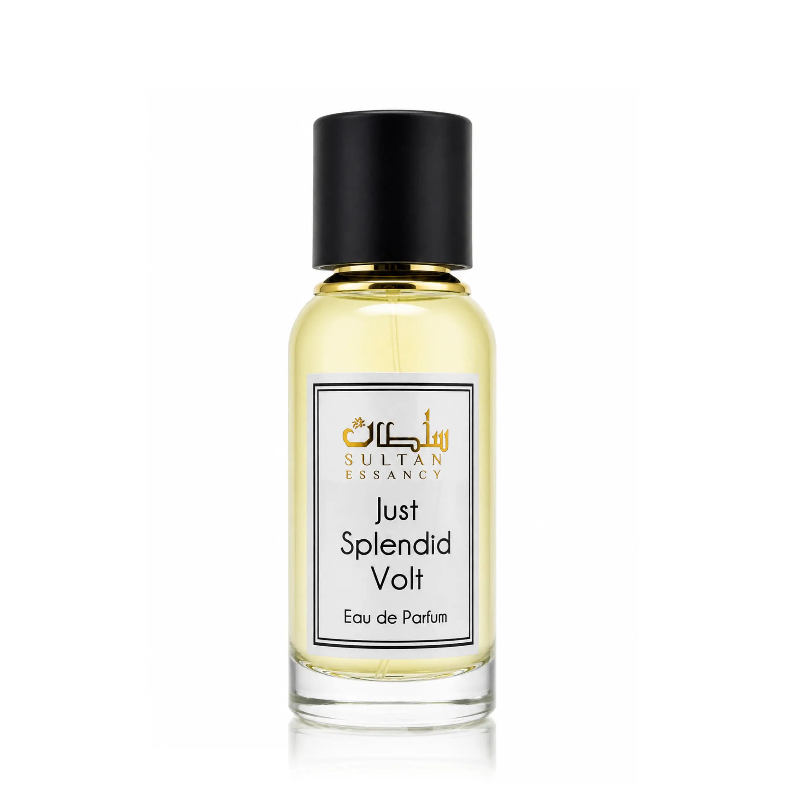 Just Splendid Volt Eau de Parfum von Sultan Essancy im Glasflakon, energiegeladener Herrenduft mit Zitrone, Limette, Mandarine, Grapefruit, rosa Pfeffer, Moschus und Patchouli