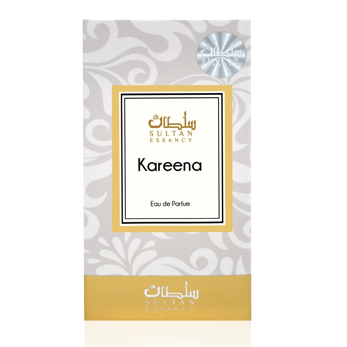Kareena Eau de Parfum Verpackung in Weiß und Gold