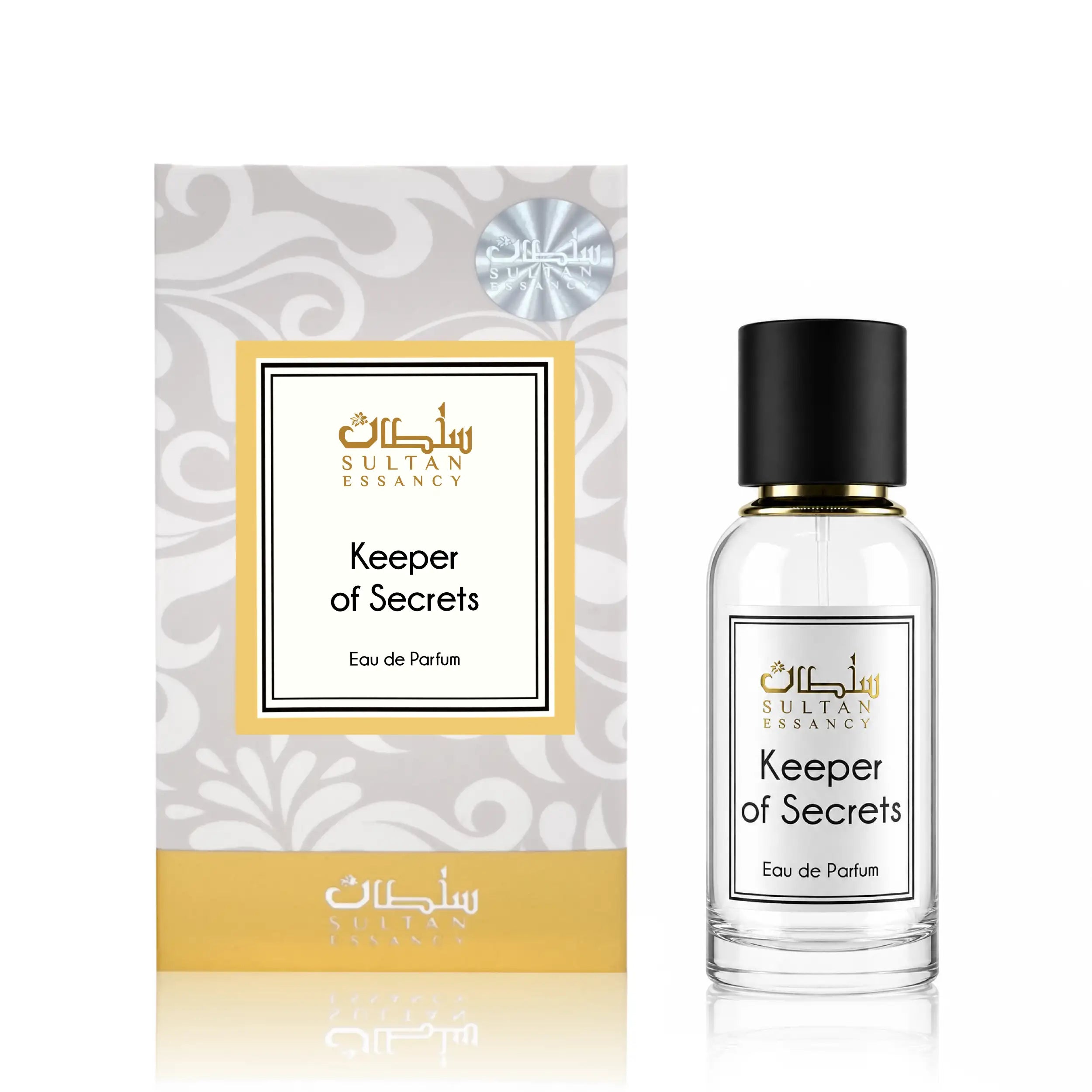 Keeper of Secrets von Sultan Essancy mit Eau-de-Parfum-Flakon und Verpackung, sauberer Unisex-Moschusduft mit Birne, Iso E Super, Cetalox und Holznoten