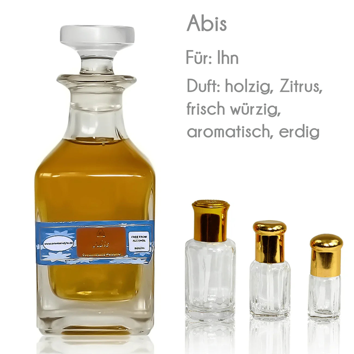 Abis Sultan Essancy perfume oil with vetiver, cedar and patchouli