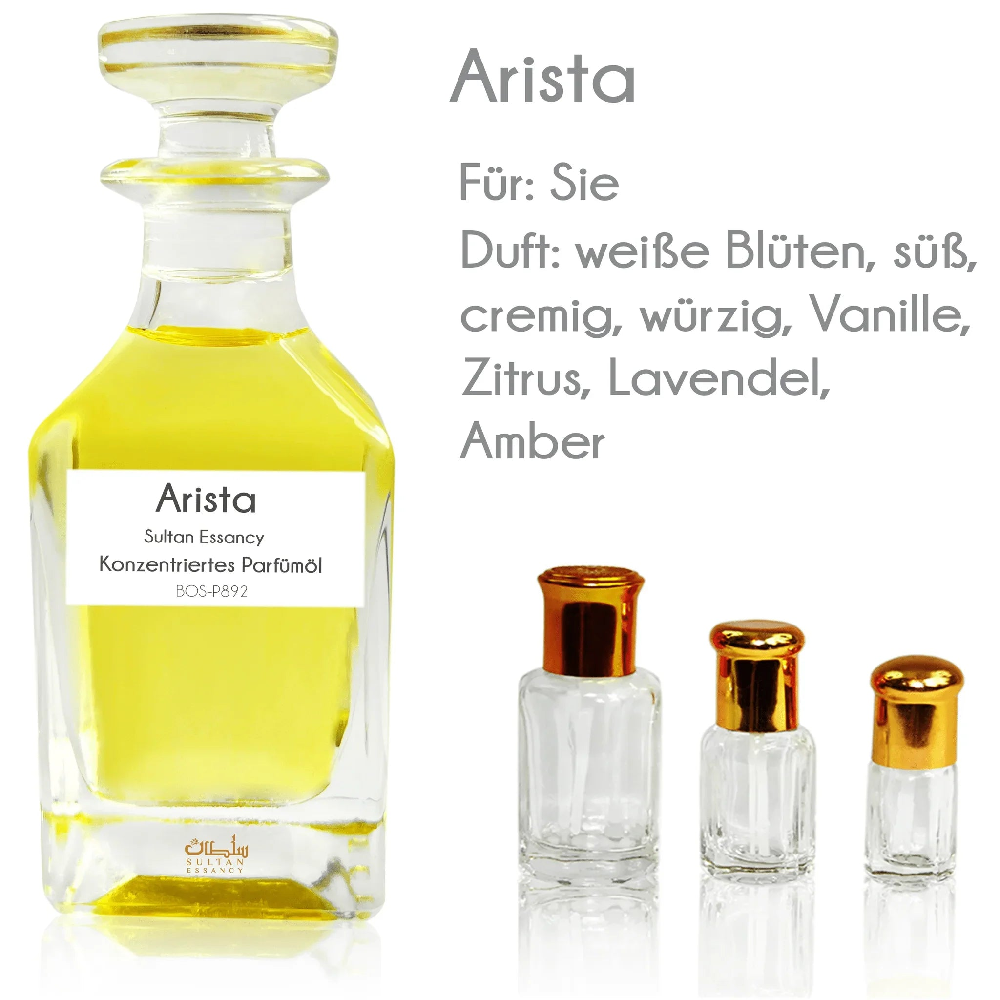 Arista perfume oil with vanilla, tonka bean and vetiver