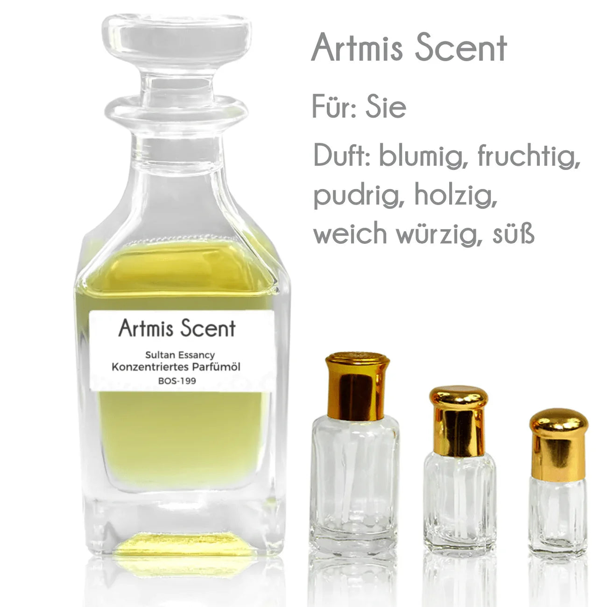 Konzentriertes Parfümöl Artmis Scent - Parfüm ohne Alkohol Oriental-Style | Oriental-Style