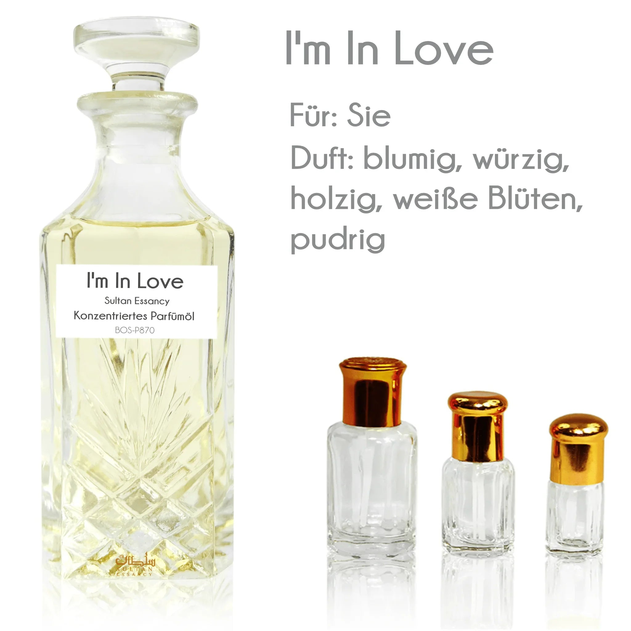 Konzentriertes Parfümöl I'm In Love - Parfüm ohne Alkohol Sultan Essancy | Oriental-Style