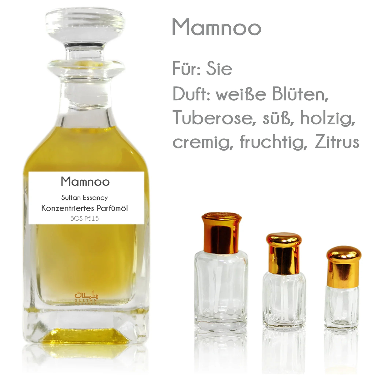 Konzentriertes Parfümöl Mamnoo - Parfüm ohne Alkohol Sultan Essancy | Oriental-Style