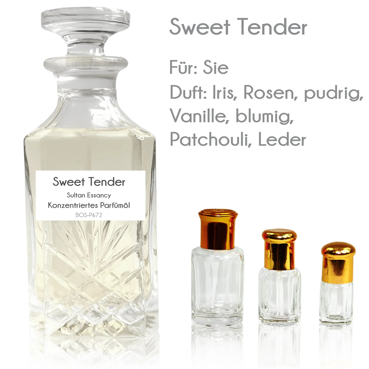 Konzentriertes Parfümöl Sweet Tender Parfüm ohne Alkohol Sultan Essancy | Oriental-Style