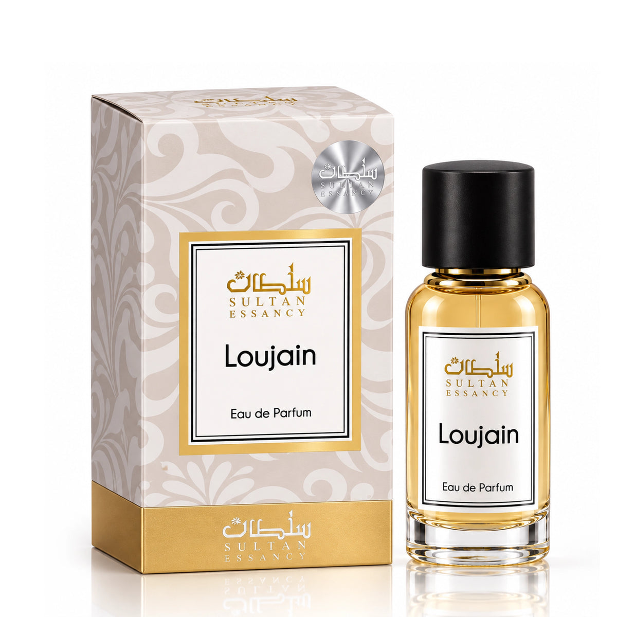 Loujain Sultan Essancy Unisex Eau de Parfum mit Flakon und Geschenkbox – warmer Amberduft mit Myrrhe, Benzoe, Vanille und edlen Hölzern