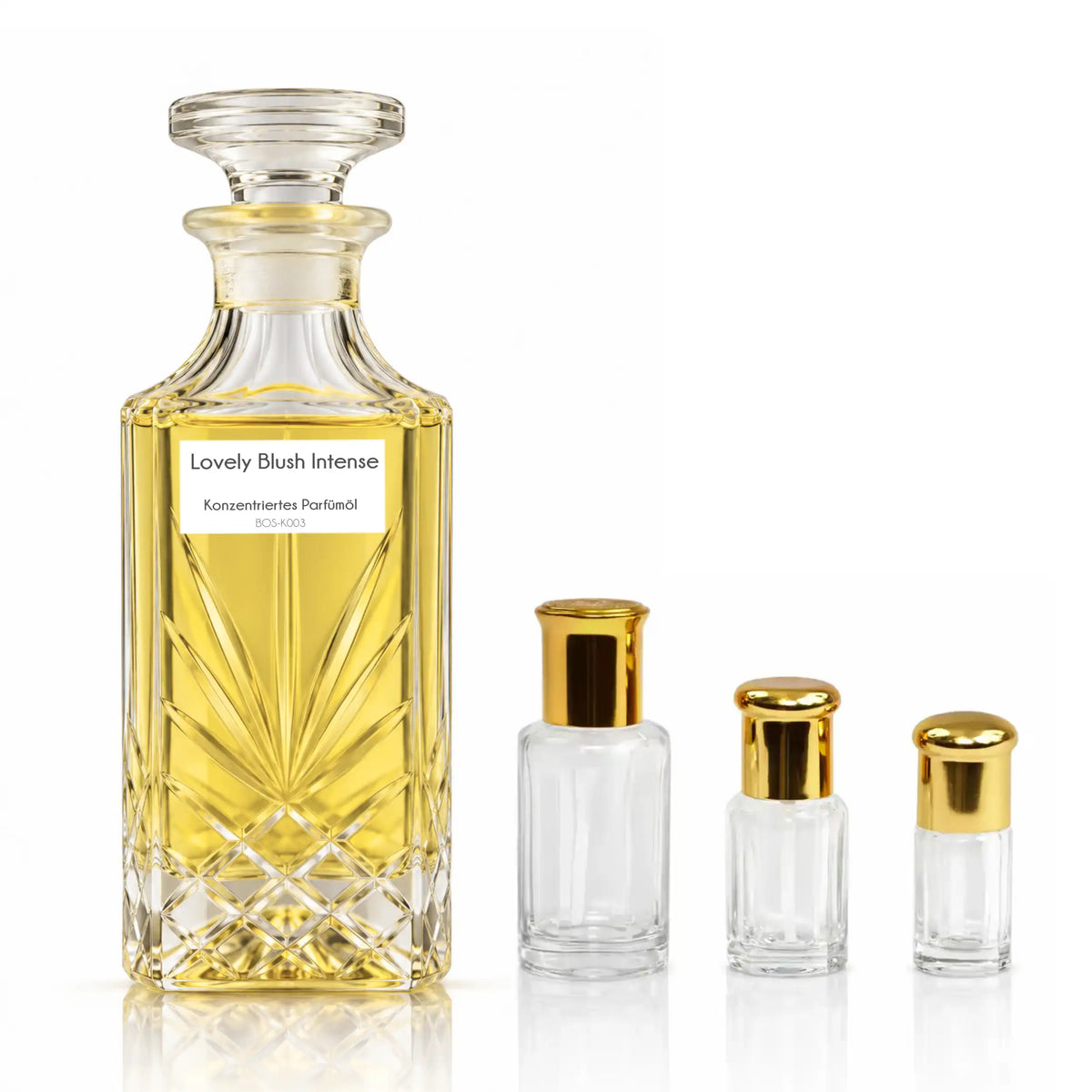 Lovely Blush Intense von Sultan Essancy – konzentriertes Unisex-Parfümöl im Kristallglasflakon