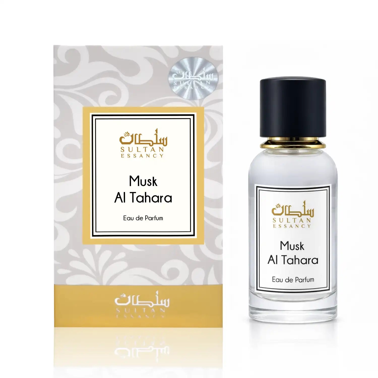Musk Al Tahara Eau de Parfum von Sultan Essancy mit Verpackung und Flakon
